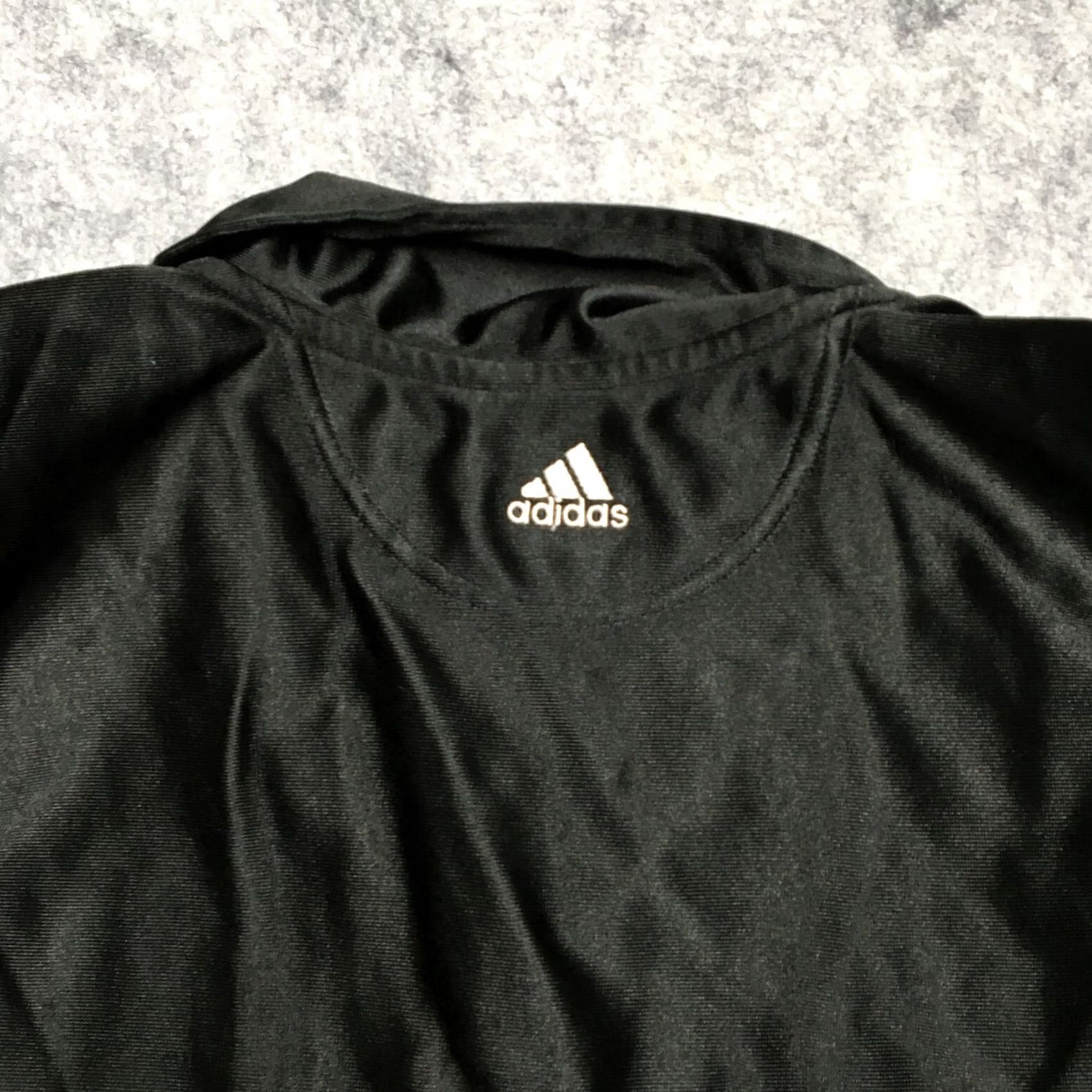 Adidas Vintage Adidas Satin Shooting Shirt Mens 2XL Black Spellout Snap Basketball Y2k Size US XXL / EU 58 / 5 - 6 Thumbnail