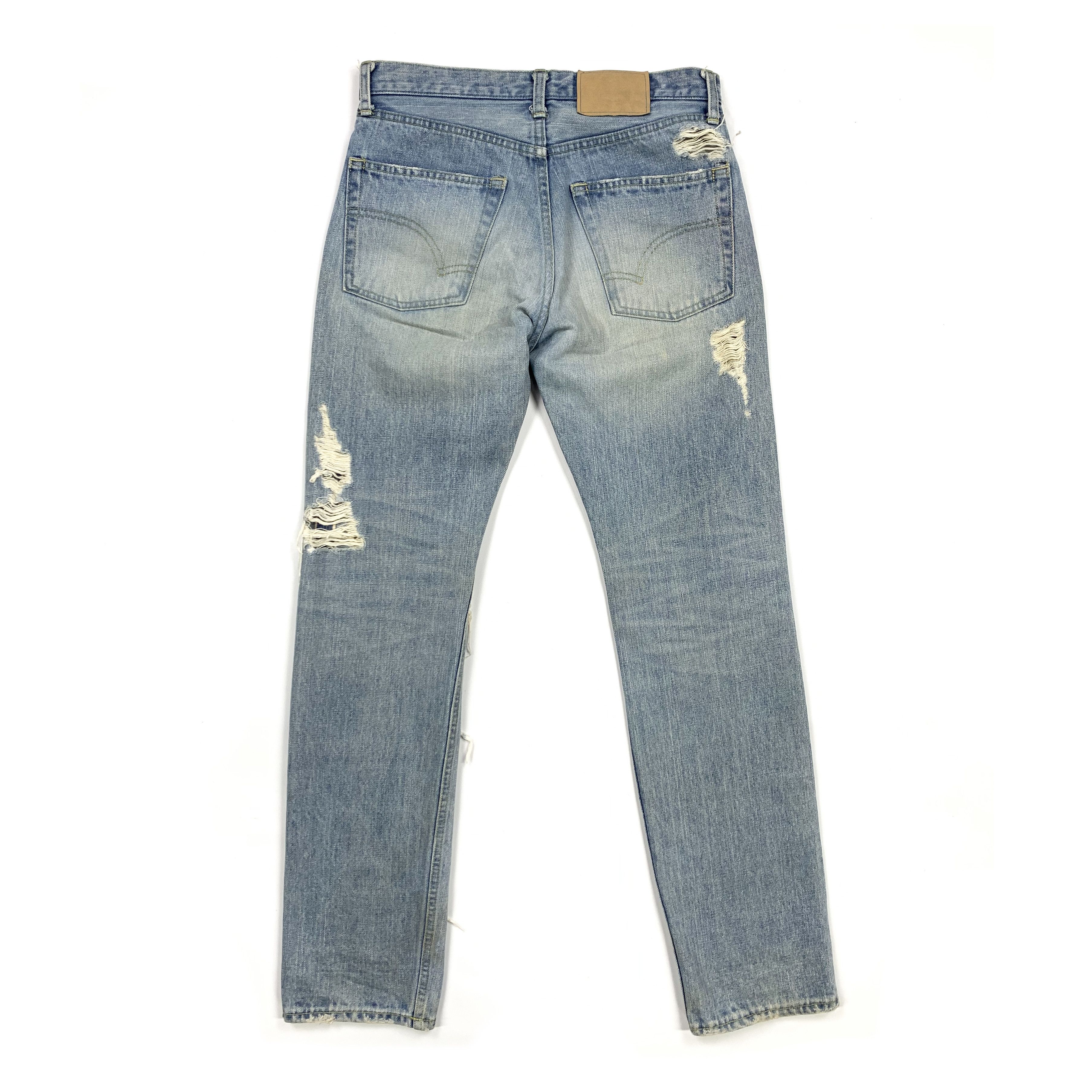 Nozomi Ishiguro Distressed Denim Jeans Size US 33 - 4 Thumbnail