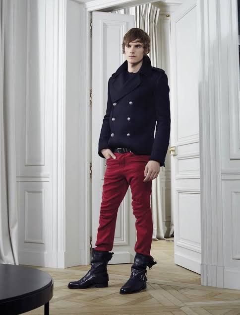 Balmain Double Breasted Pea Coat Size 38R - 6 Thumbnail