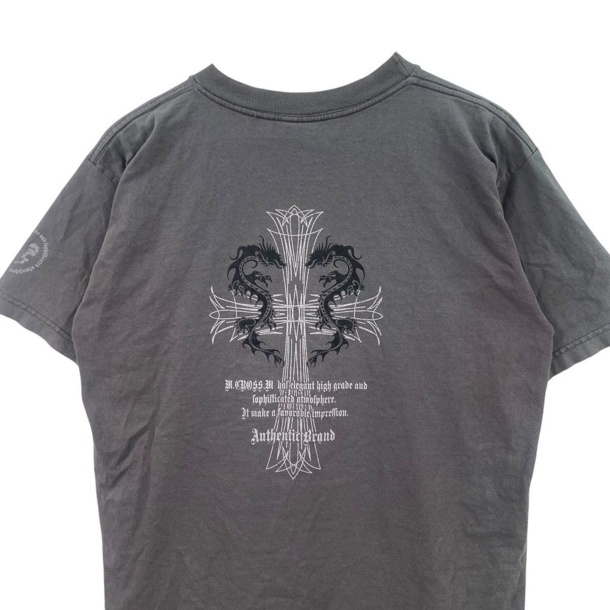 Vintage Vintage DRAGON RYU CROSS Natural Sun Faded Trashed Tee Shirt Size US L / EU 52-54 / 3 - 8 Thumbnail