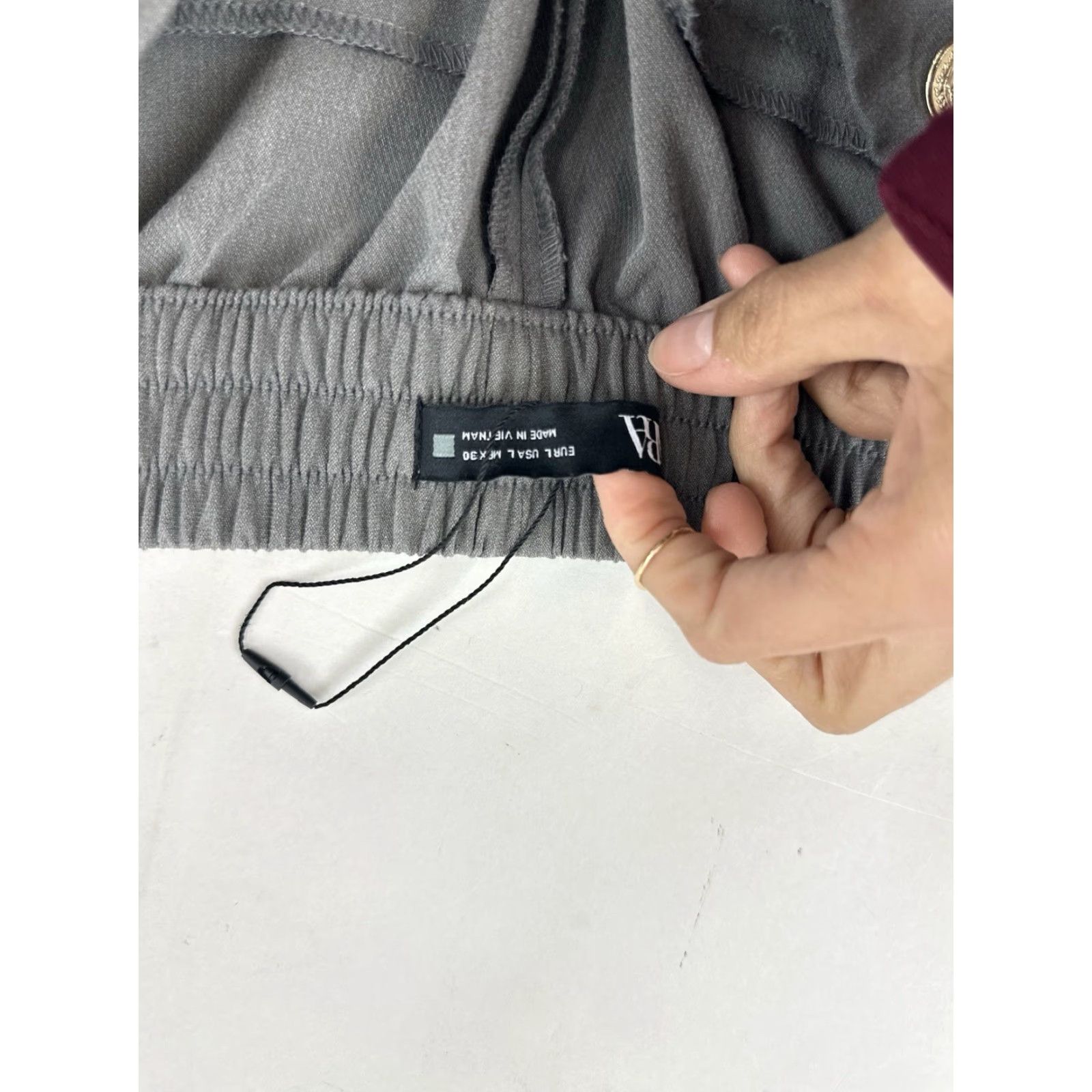 Zara ZARA Pants Women L Gray Dress Work Trouser Bootcut Ankle 26 in Inseam Mens? No—Women Size 36" / US 14 / IT 50 - 5 Thumbnail