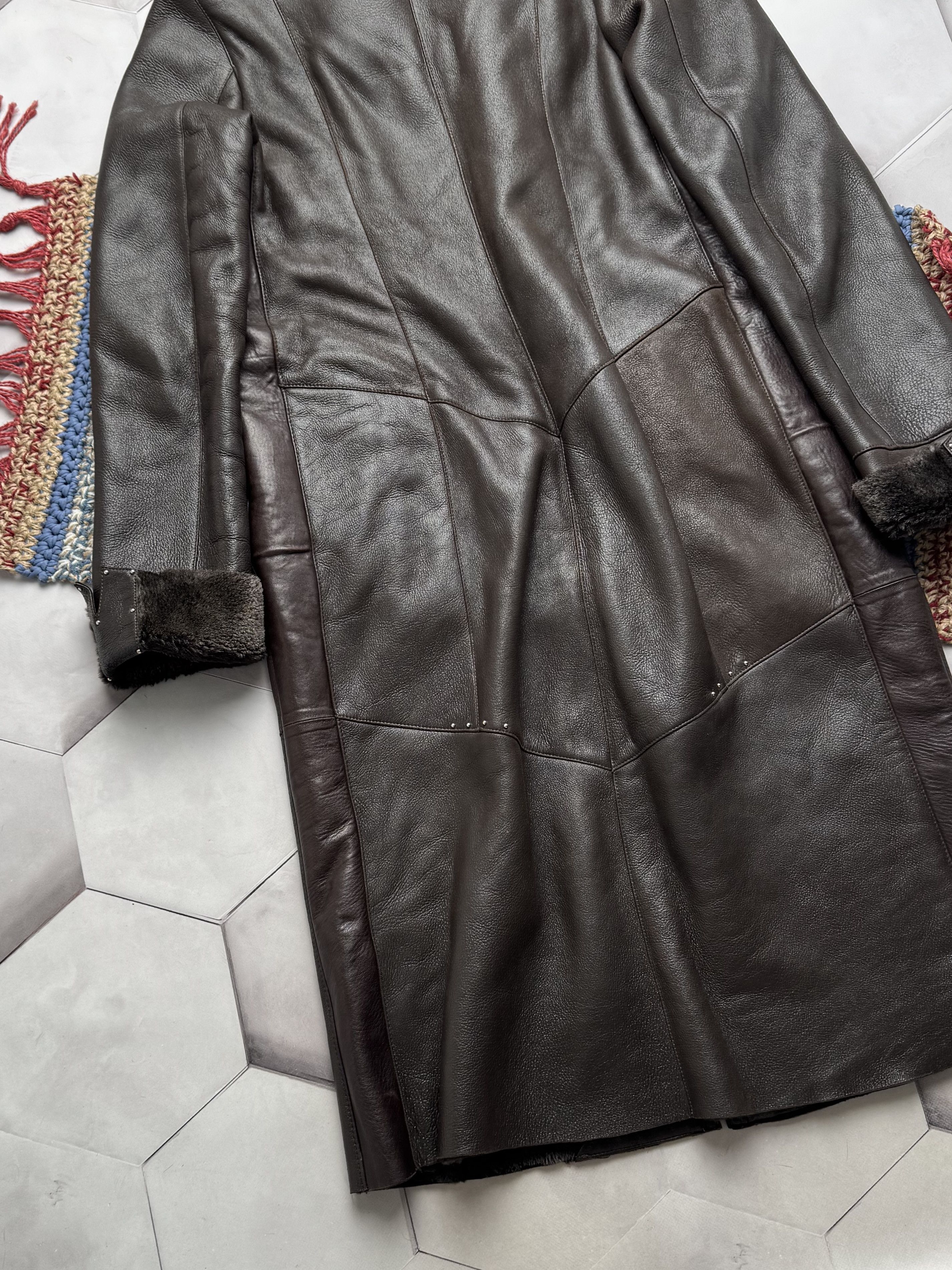 Vintage Vintage Real Sheepskin Coat (E4) Size L / US 10 / IT 46 - 9 Thumbnail