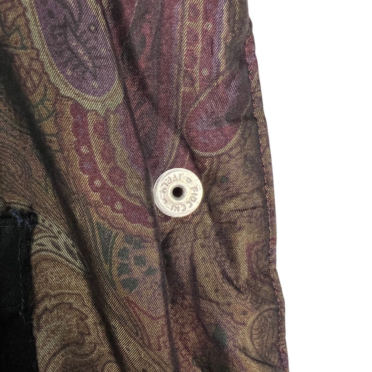 Artisan Outfitters 🔥Artisan Fur Trim Paisley Light Puffer Jacket Made In Italy Size M / US 6-8 / IT 42-44 - 13 Thumbnail