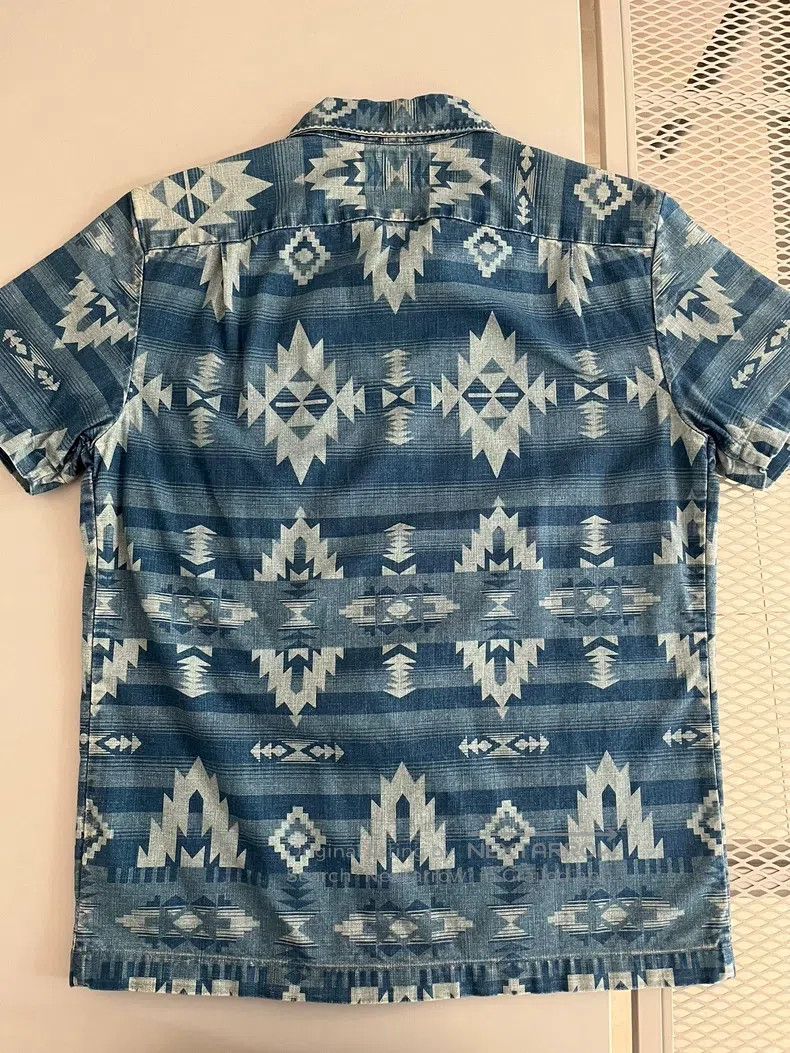 RRL Ralph Lauren RRL Ralph Lauren Old style blue dyed short sleeved shirt Size US S / EU 44-46 / 1 - 2 Thumbnail