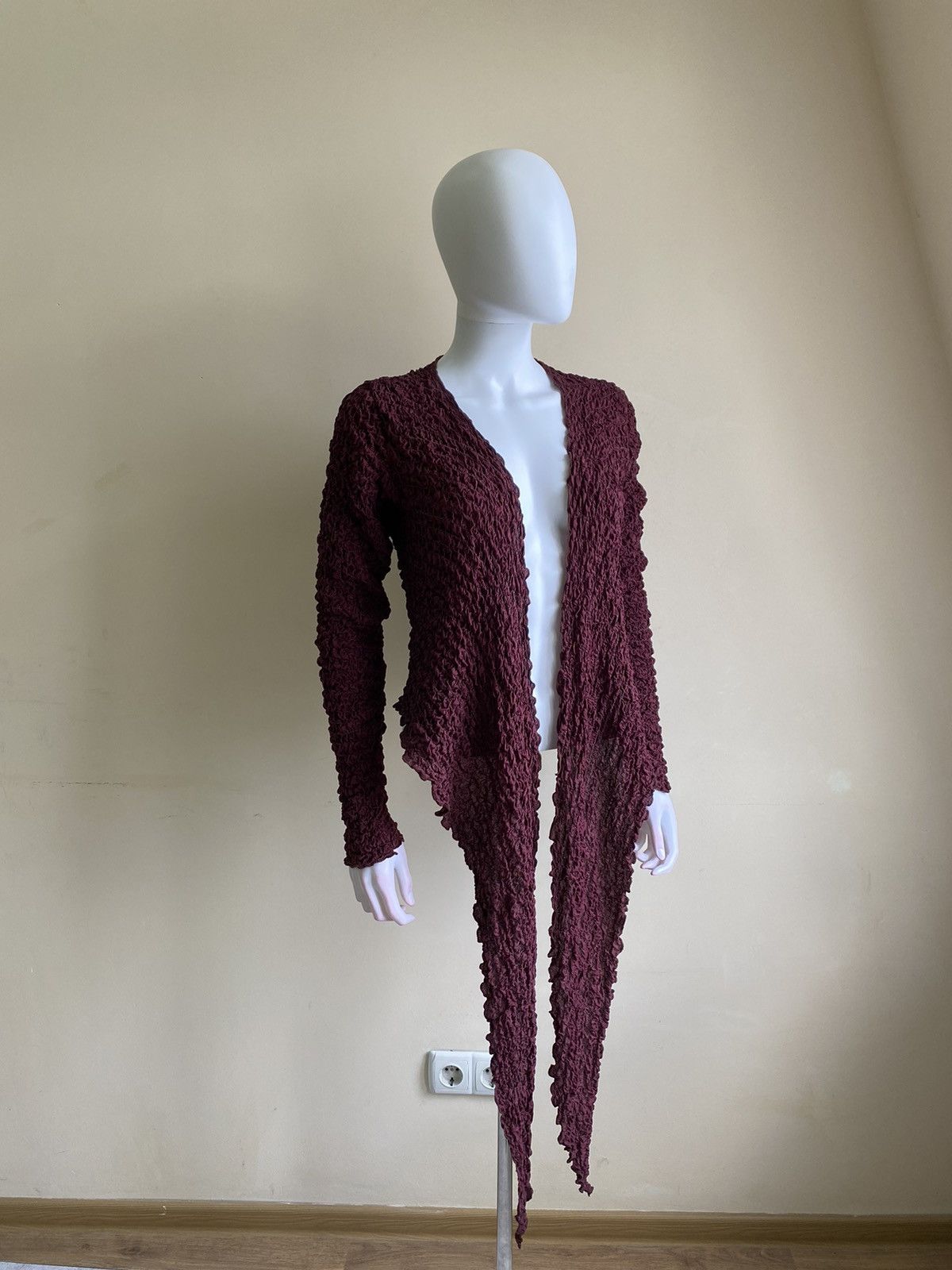 Other Grizas Womens Long Sleeve Wrinkled Designer Cardigan Size XS Size XS / US 0-2 / IT 36-38 - 1 Thumbnail