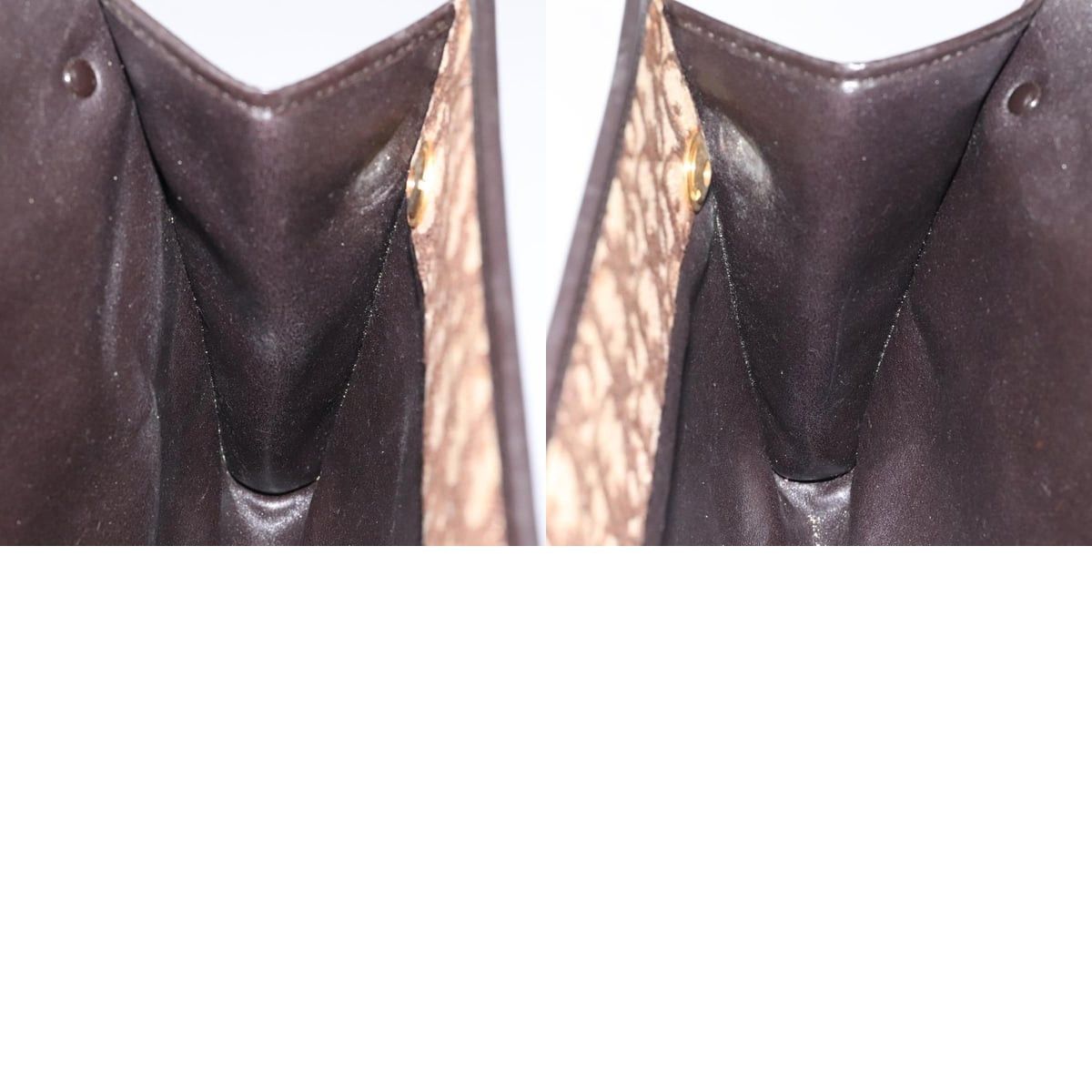 Dior DIOR Trotter Canvas Shoulder Bag Brown Gold Size ONE SIZE - 12 Thumbnail