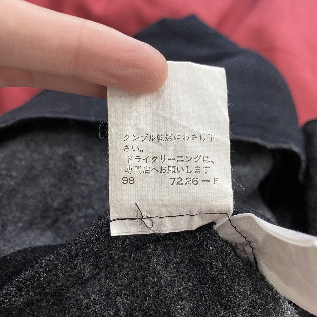 Japanese Brand × Yohji Yamamoto INED By YOHJI YAMAMOTO Japanese Brand Black Wool Coat Jacket Size S / US 4 / IT 40 - 7 Thumbnail