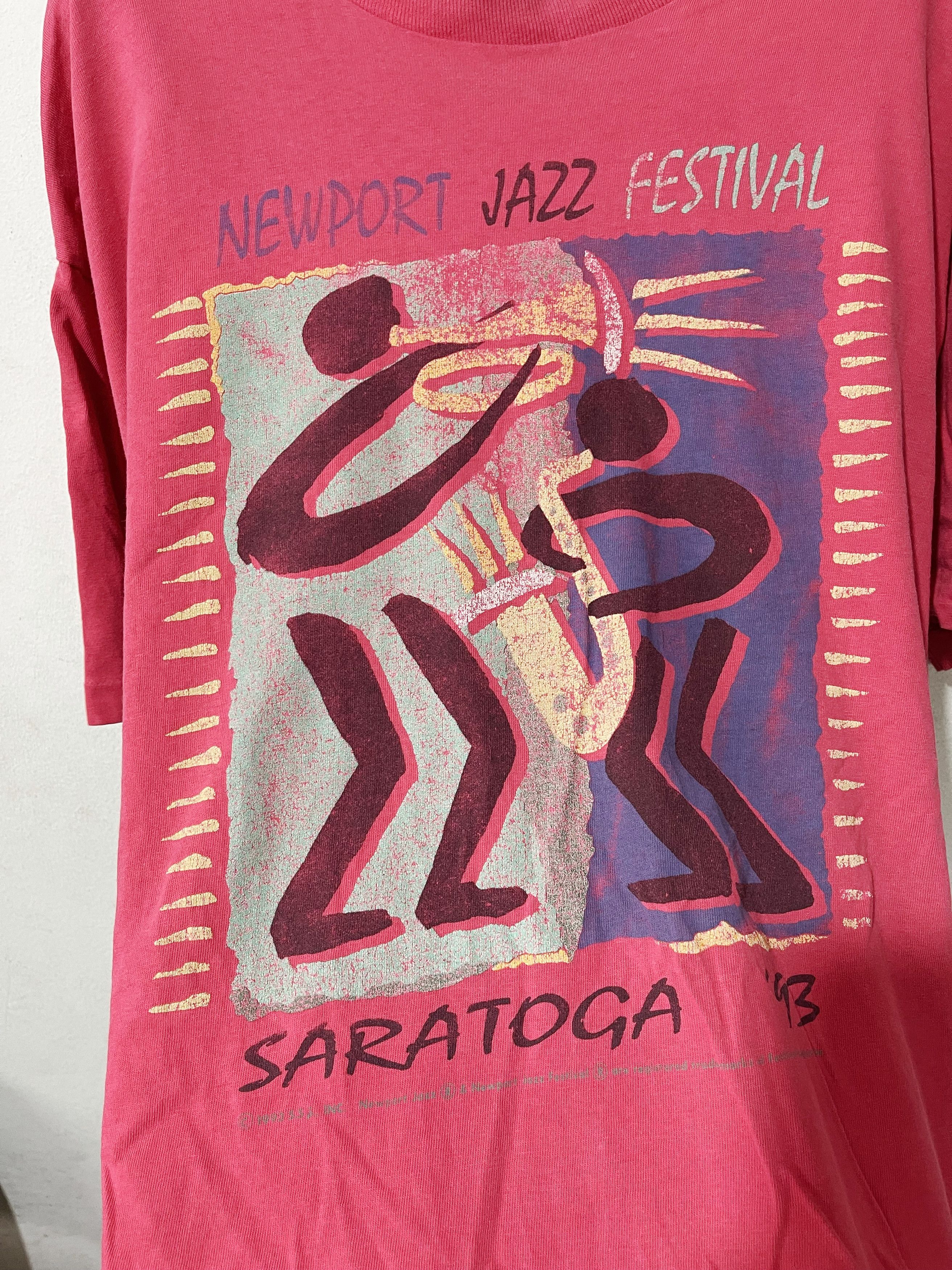 Band Tees × Jazz Cartier × Vintage Vintage 1993 Newport Jazz Festival Shirt Size US XL / EU 56 / 4 - 2 Thumbnail