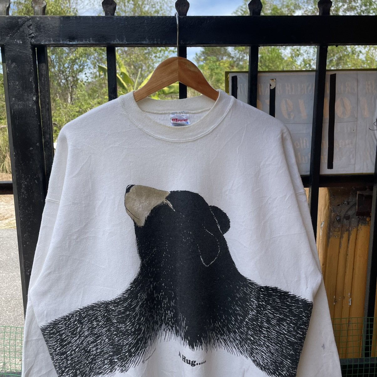 Vintage 🔥Vintage 90s Whellhouse Design The Hug Big Bear Sweatshirts Size US L / EU 52-54 / 3 - 4 Thumbnail