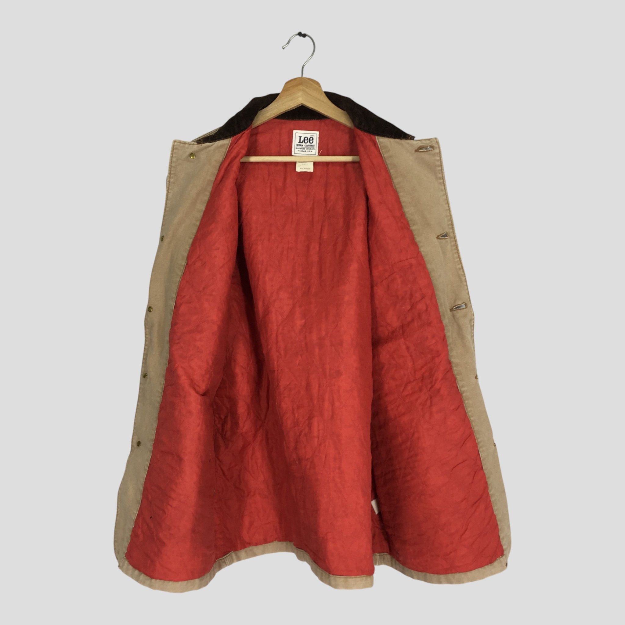 Lee Vintage 90's Lee Hunting Brown Duck Chore Jacket Size US XL / EU 56 / 4 - 3 Thumbnail