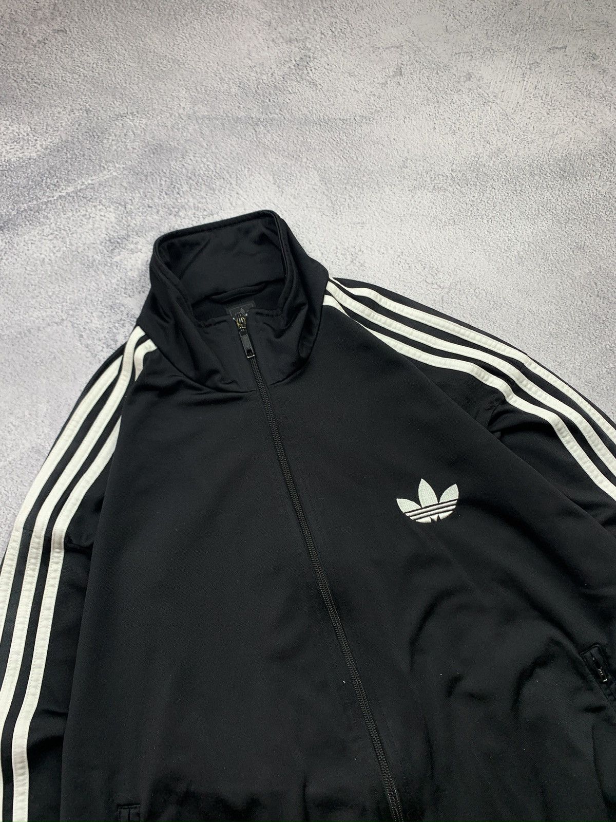 Adidas Adidas Firebird Trefoil Black Zip Jacket XL Y2K 2010 Size US XL / EU 56 / 4 - 5 Thumbnail