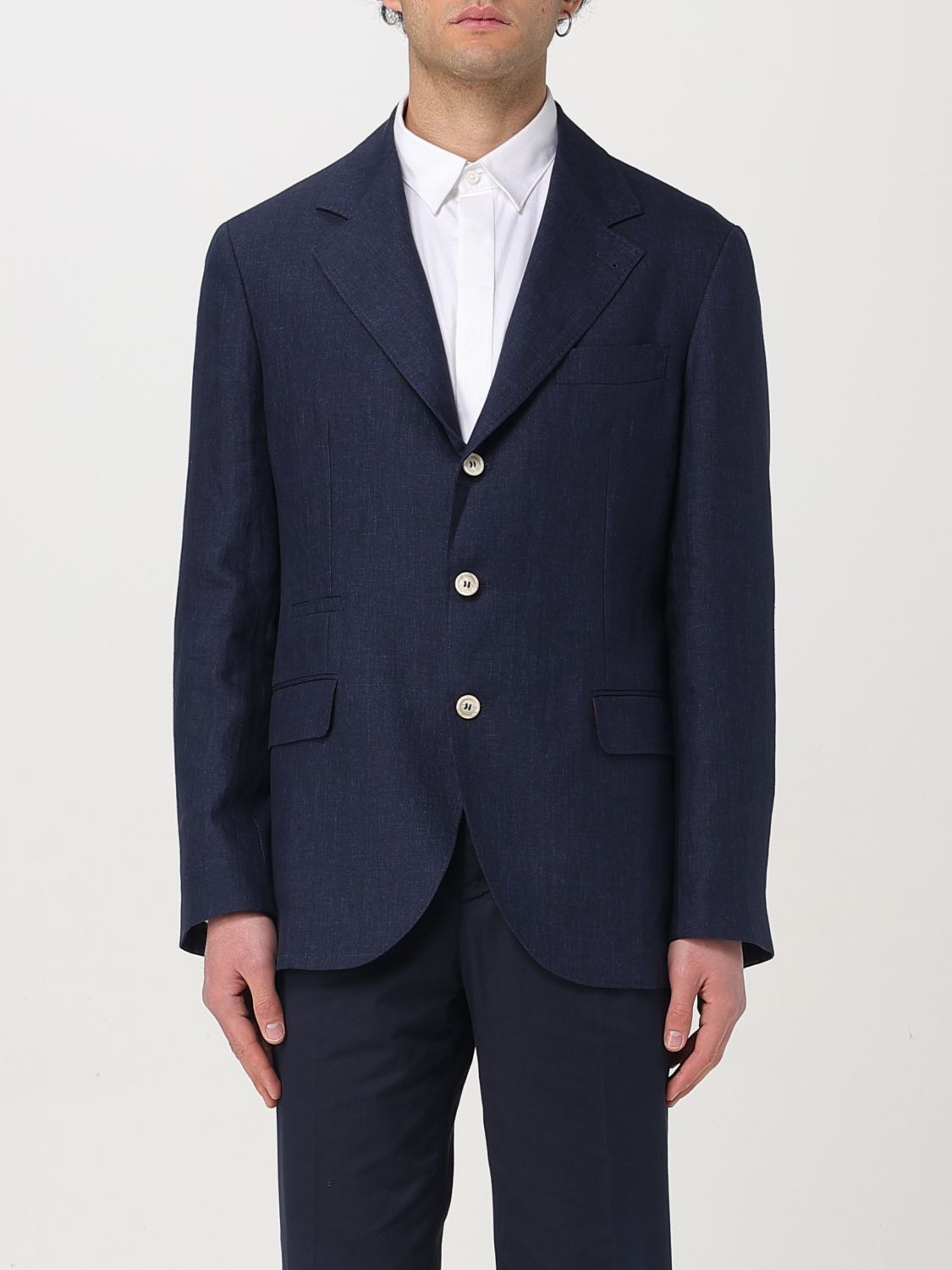 Brunello Cucinelli Blazer Men Blue