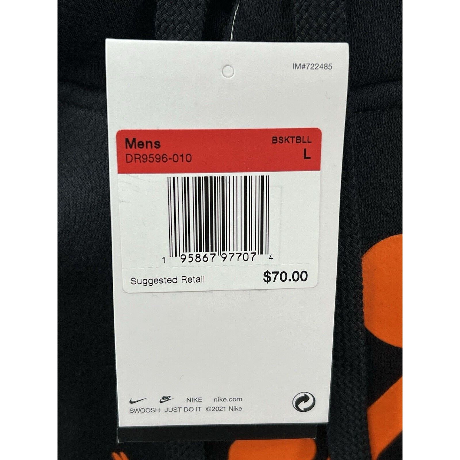 Nike Nike WNBA Logo Pullover Hoodie DR9596-010 Black/Orange Size L / US 10 / IT 46 - 4 Thumbnail