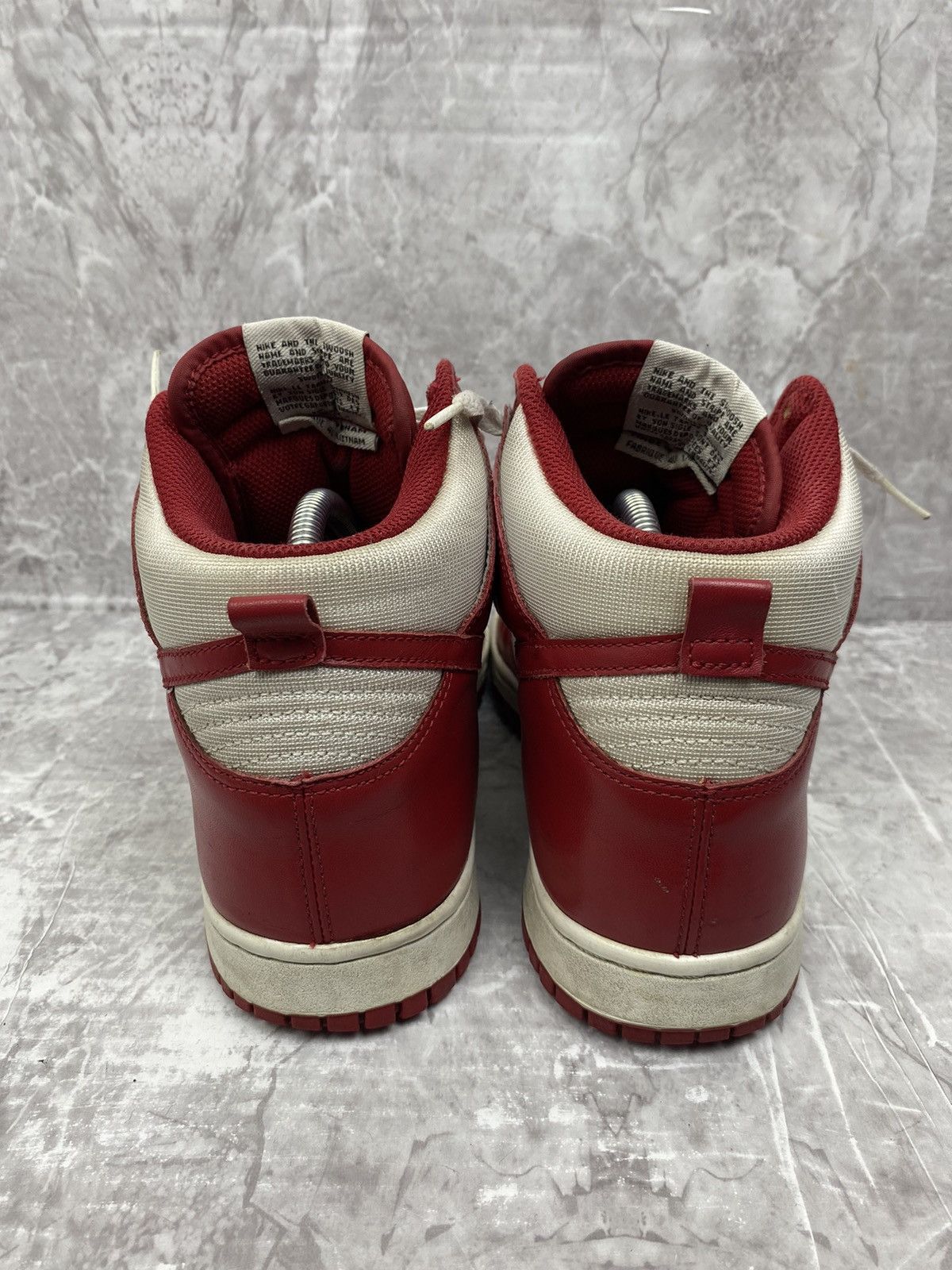Nike Nike Dunk High White Varsity Red (2009) Size US 8 / EU 41 - 4 Thumbnail