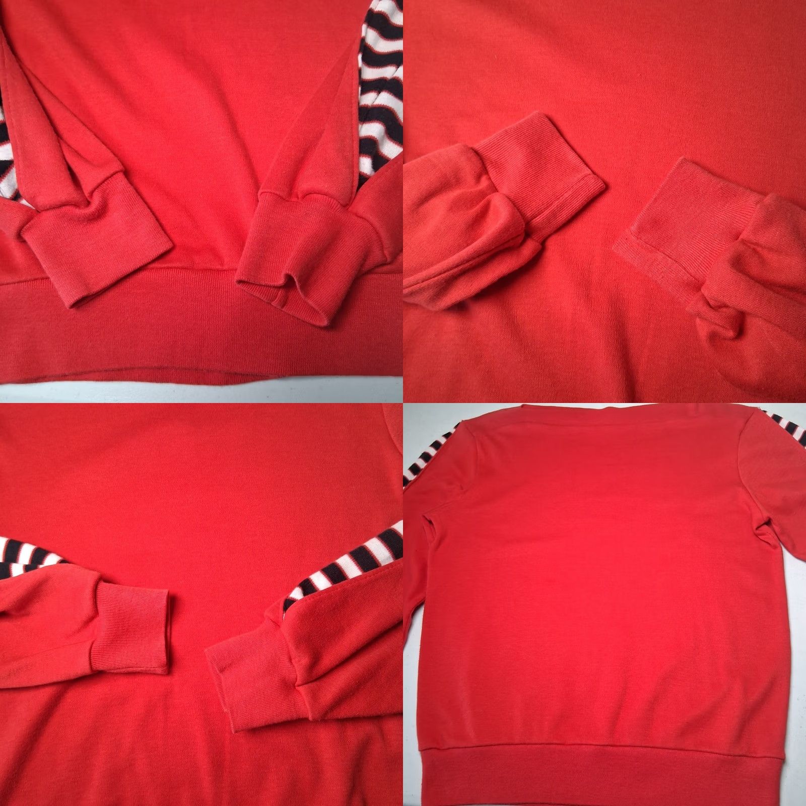Etro VINTAGE 1980s Shirt Women Small Knit Red Black Stripe Long Sleeve Retro READ Size S / US 4 / IT 40 - 10 Thumbnail