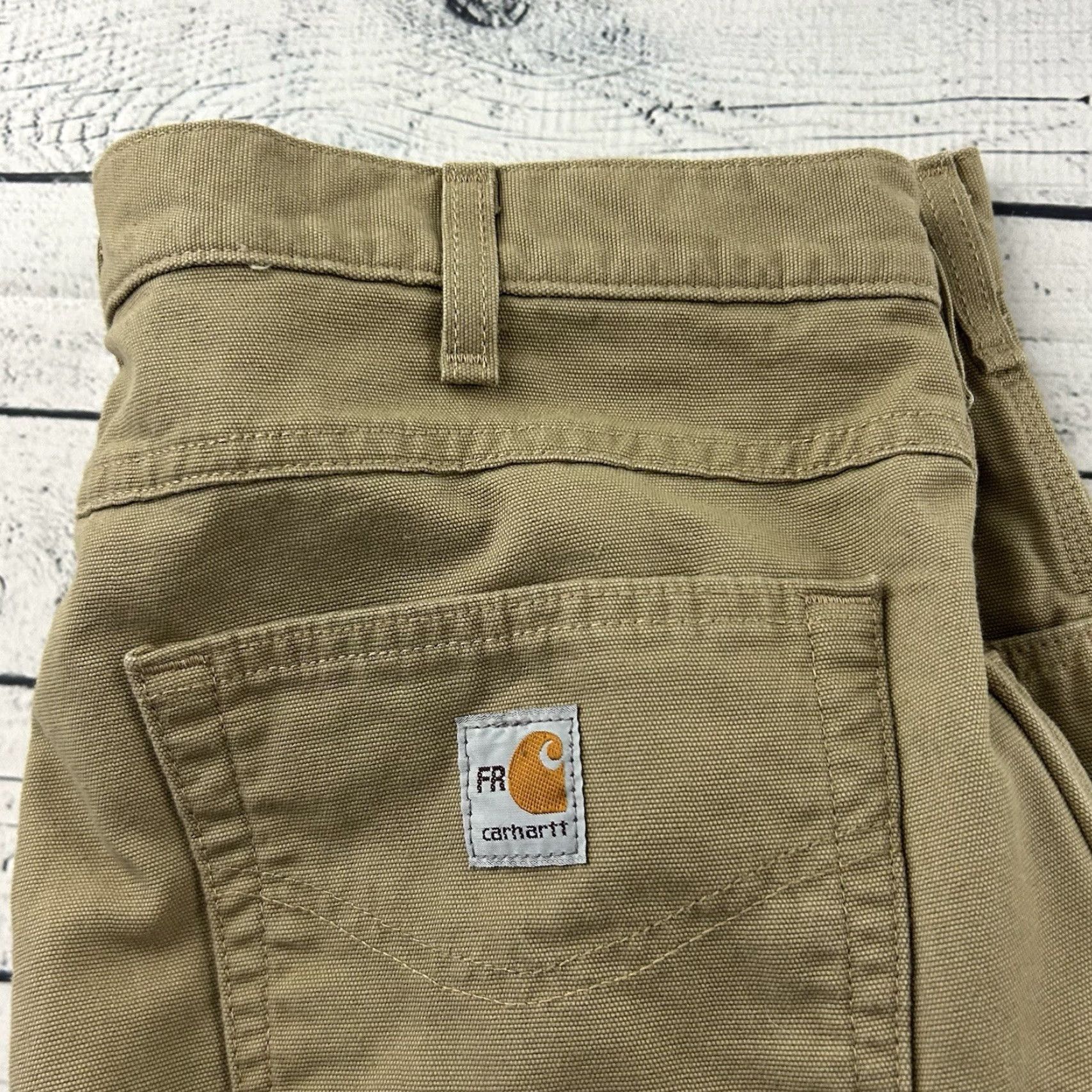 Carhartt Carhartt Pants Fire Resistant Cat 2 Original Fit Men's 36x34 Khaki Brown Beige Inseam 34 Cat Theme Jeans Slacks Khakis Mens Size US 36 / EU 52 - 2 Thumbnail