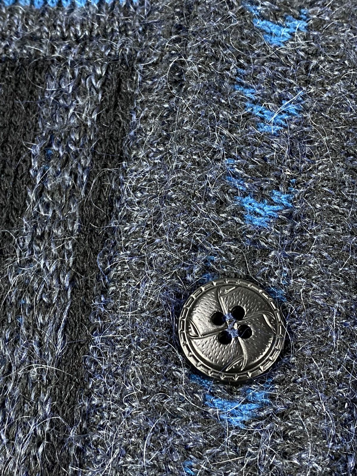 Vintage 🔥LASTDROP🔥 90s Carletti Roma Wool Abstract Cardigan Sweater Size US XL / EU 56 / 4 - 7 Thumbnail