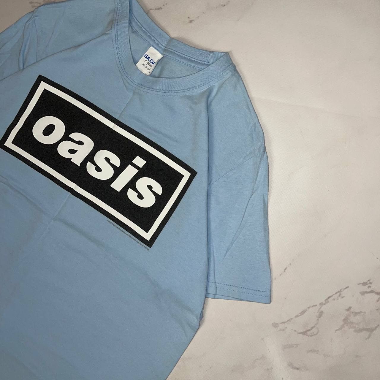 Vintage Oasis Classic Band Logo Blue T-Shirt Size Medium Size US M / EU 48-50 / 2 - 4 Thumbnail