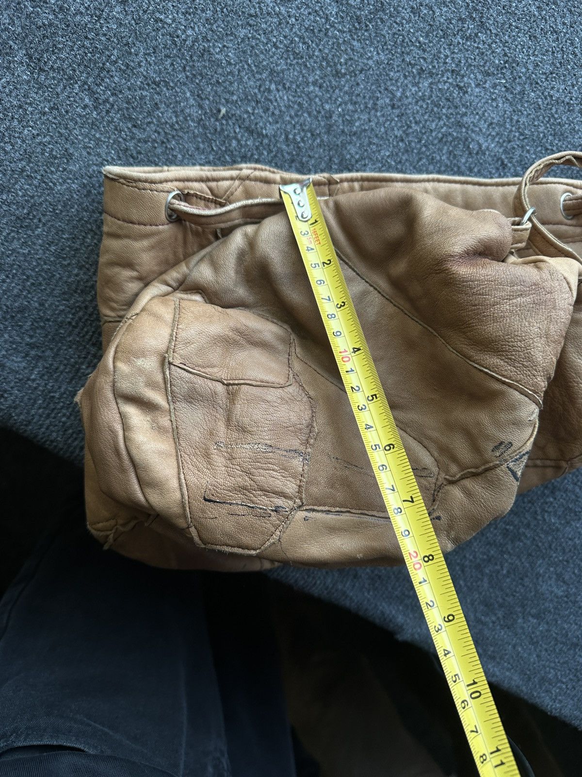 Other 🚨Y2K AVANT-GARDE🚨 LEATHER PATCHWORK Japan style hand bag 90s Size ONE SIZE - 14 Thumbnail