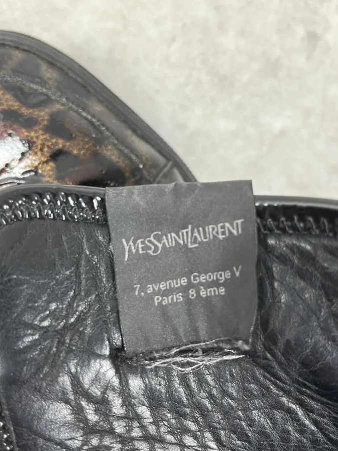 Yves Saint Laurent FW2012 Yves Saint Laurent Black Leopard High Leather Sneakers Size US 8 / EU 41 - 9 Thumbnail