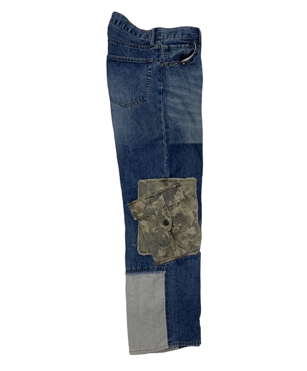 Japanese Brand × PPFM PPFM denim cargo camouflage patchwork Size US 28 / EU 44 - 4 Thumbnail