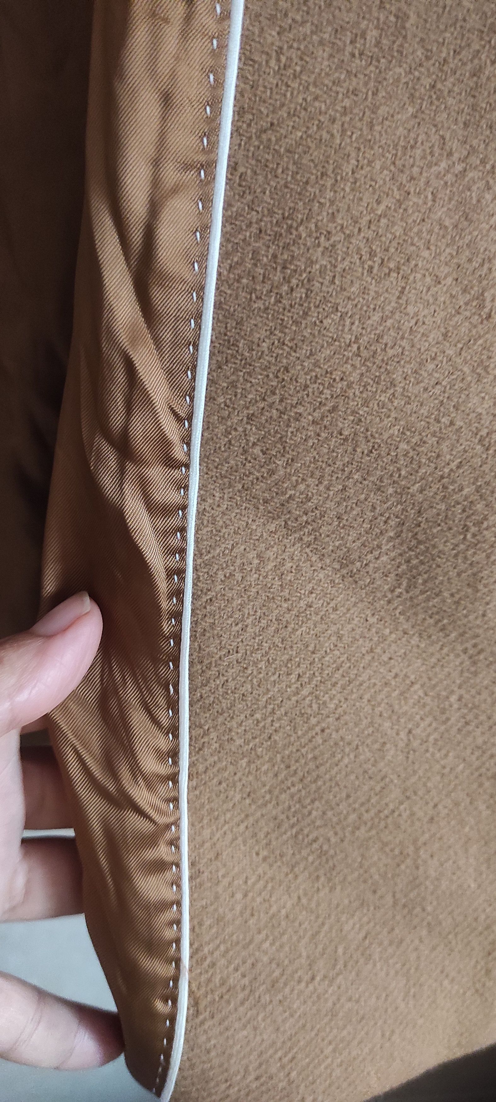 Massimo Dutti Massimo Dutti Mid Long Wool-Blend Coat in Camel Size L / US 10 / IT 46 - 19 Thumbnail