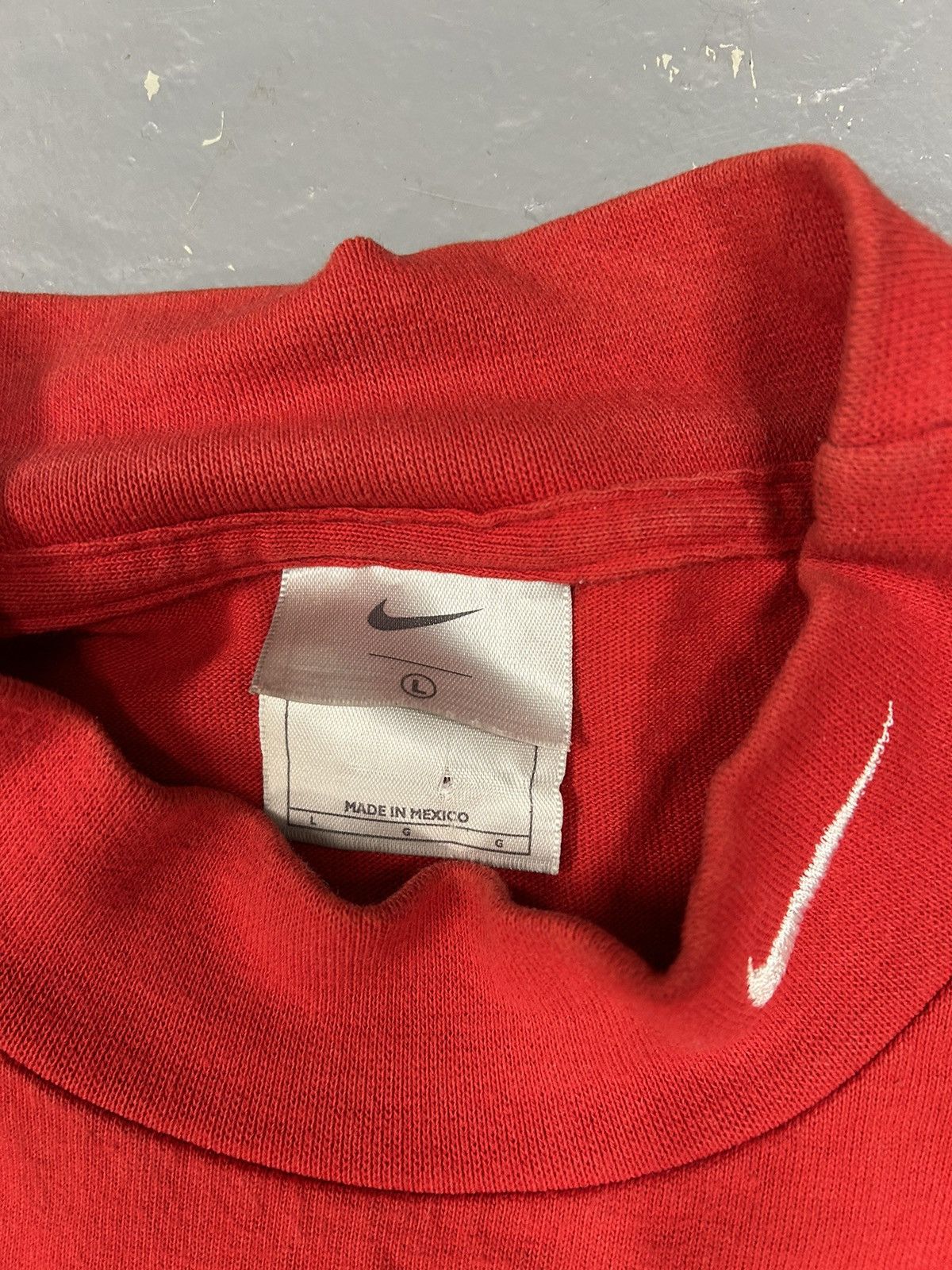 Nike × Vintage Crazy Vintage Y2K Essential Nike Mockneck Shirt Longsleeve Size US L / EU 52-54 / 3 - 2 Thumbnail