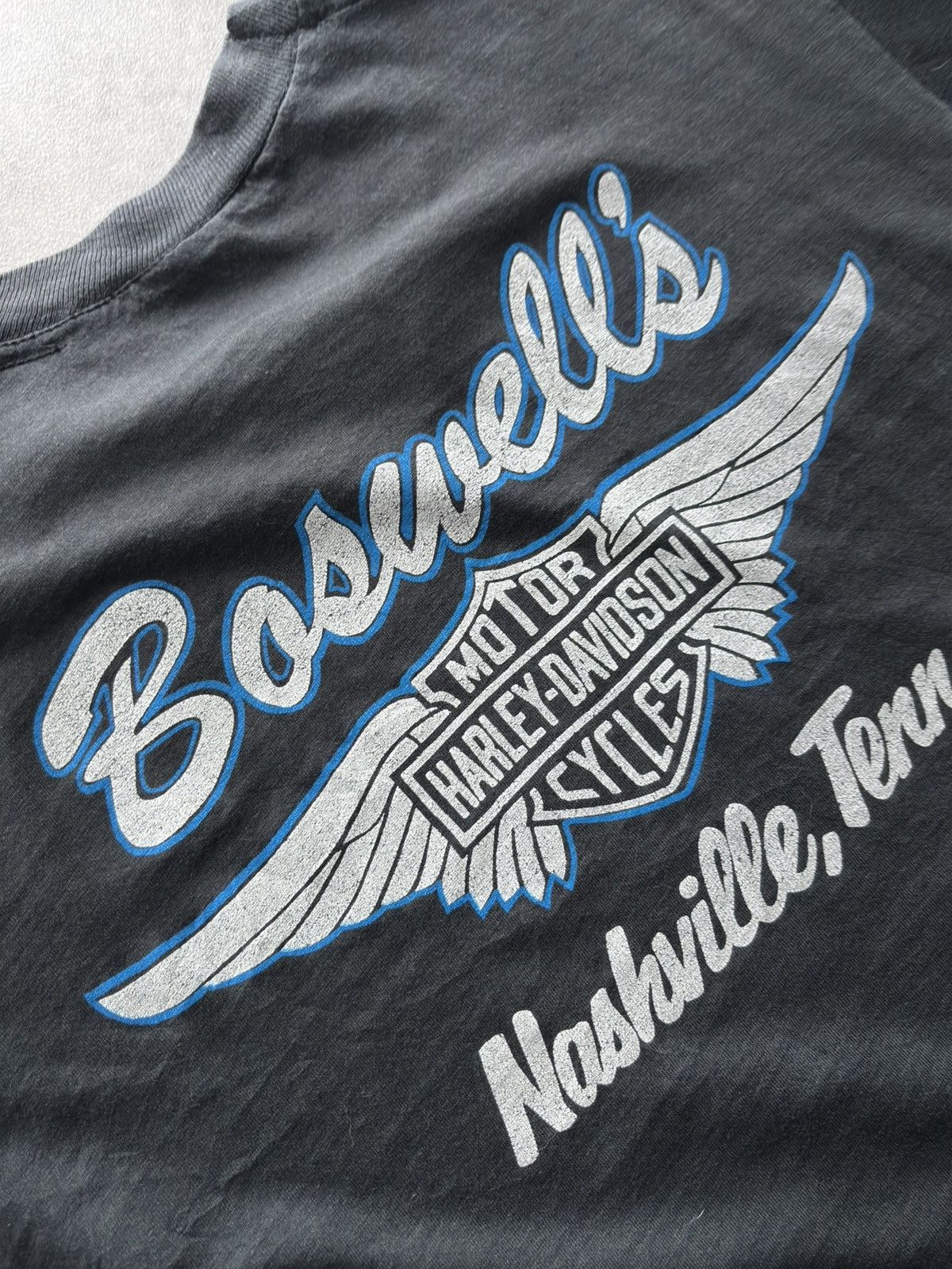 Harley Davidson T Shirt Vintage Harley Davidson Bat Skull 3D Size US S / EU 44-46 / 1 - 5 Thumbnail