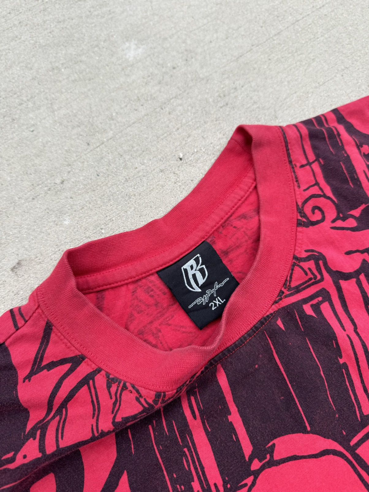 Rap Tees × Ruff Ryders × Vintage Y2k DMX’s Ruff Ryders AOP grail motorcycle, babe, skull Size US XXL / EU 58 / 5 - 7 Thumbnail