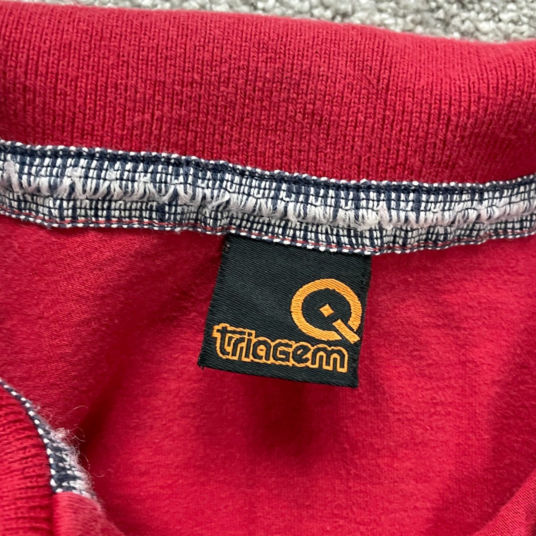 Vintage Triagem Polo Shirt Mens Medium Red Long Sleeve Casual Cotton Activewear Size US M / EU 48-50 / 2 - 5 Thumbnail