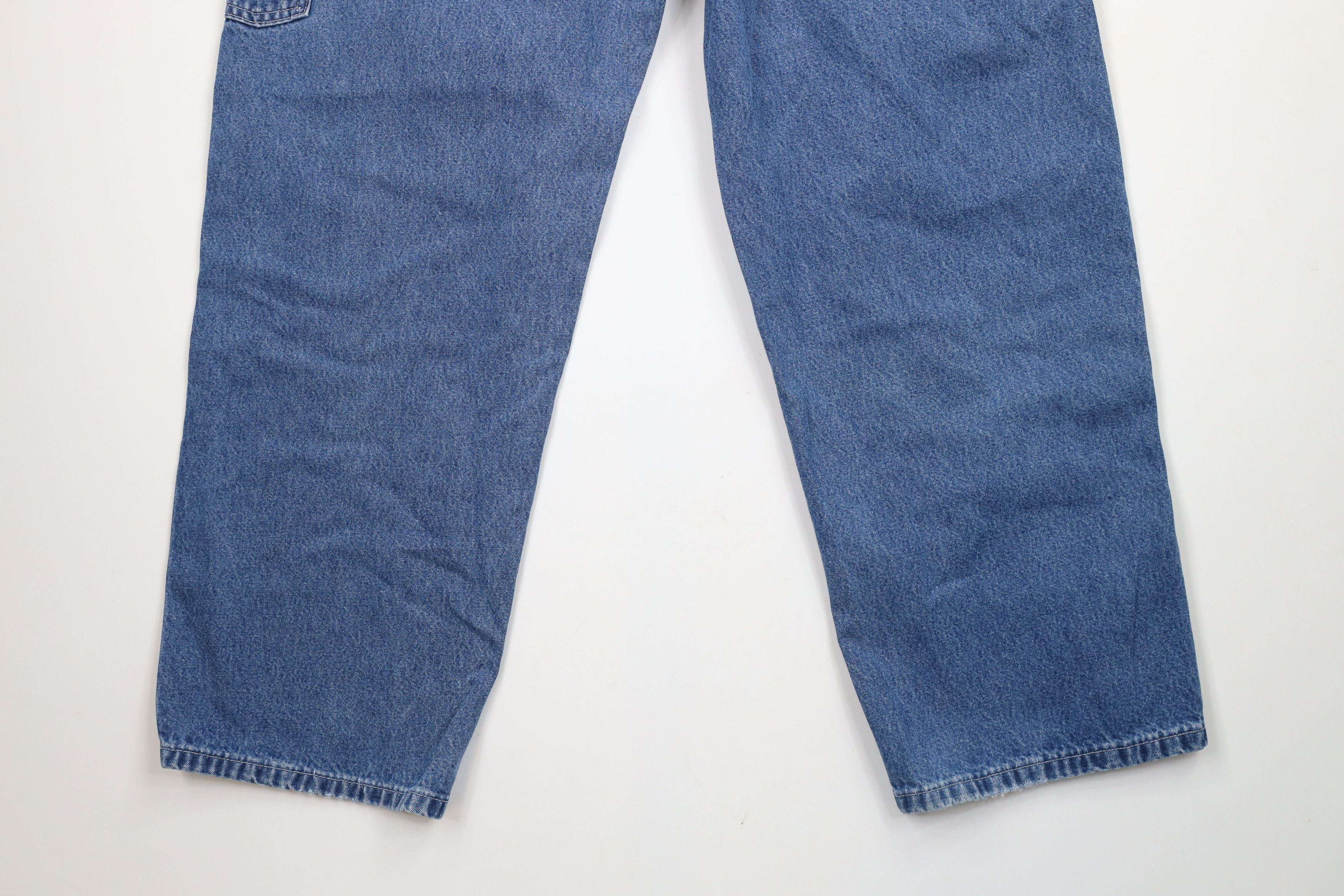 Carhartt × Vintage Vintage Carhartt Out Wide Leg Dungaree Denim Jeans Blue Size US 38 / EU 54 - 11 Thumbnail