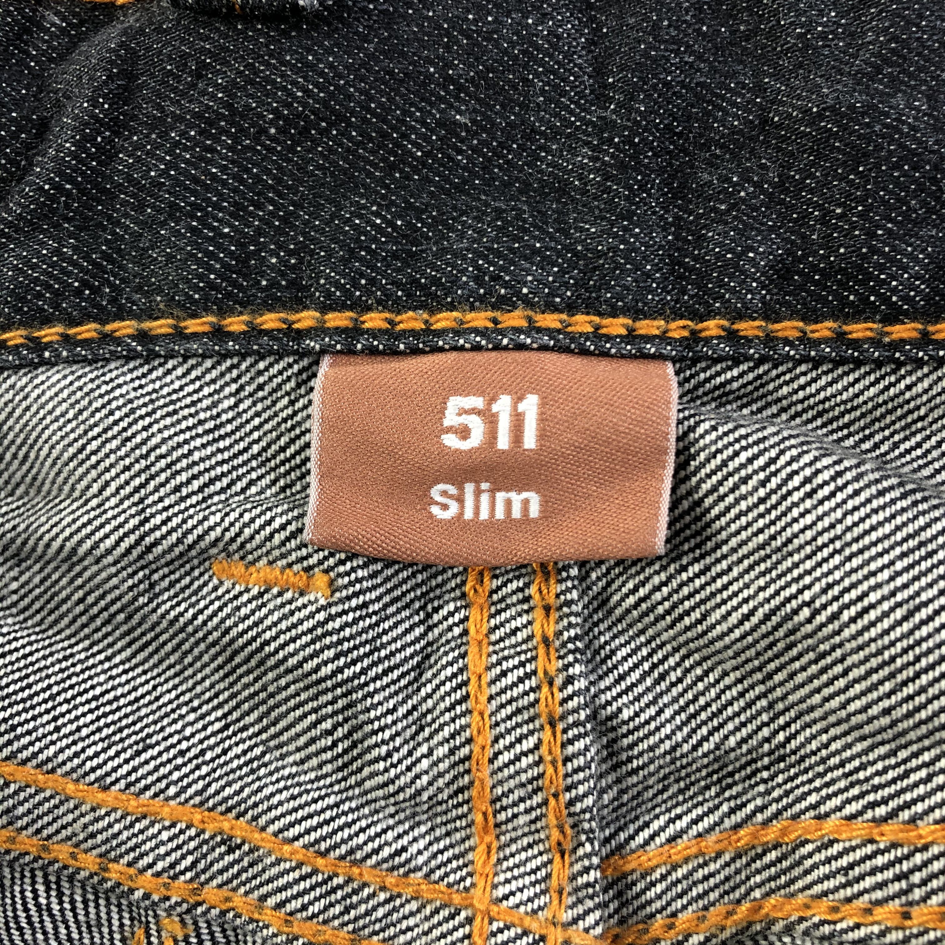 Levi's Levis 511 Faded Black Slim Fit Jeans KJ2154 Size US 29 - 9 Thumbnail