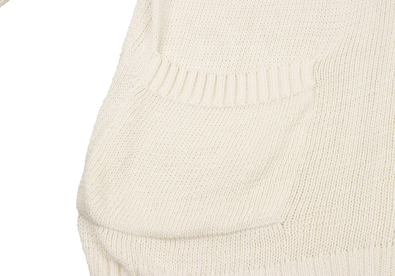 Yohji Yamamoto Yohji Yamamoto Cotton Loose Gauge Knit Jacket Cream 3 Size US L / EU 52-54 / 3 - 9 Thumbnail