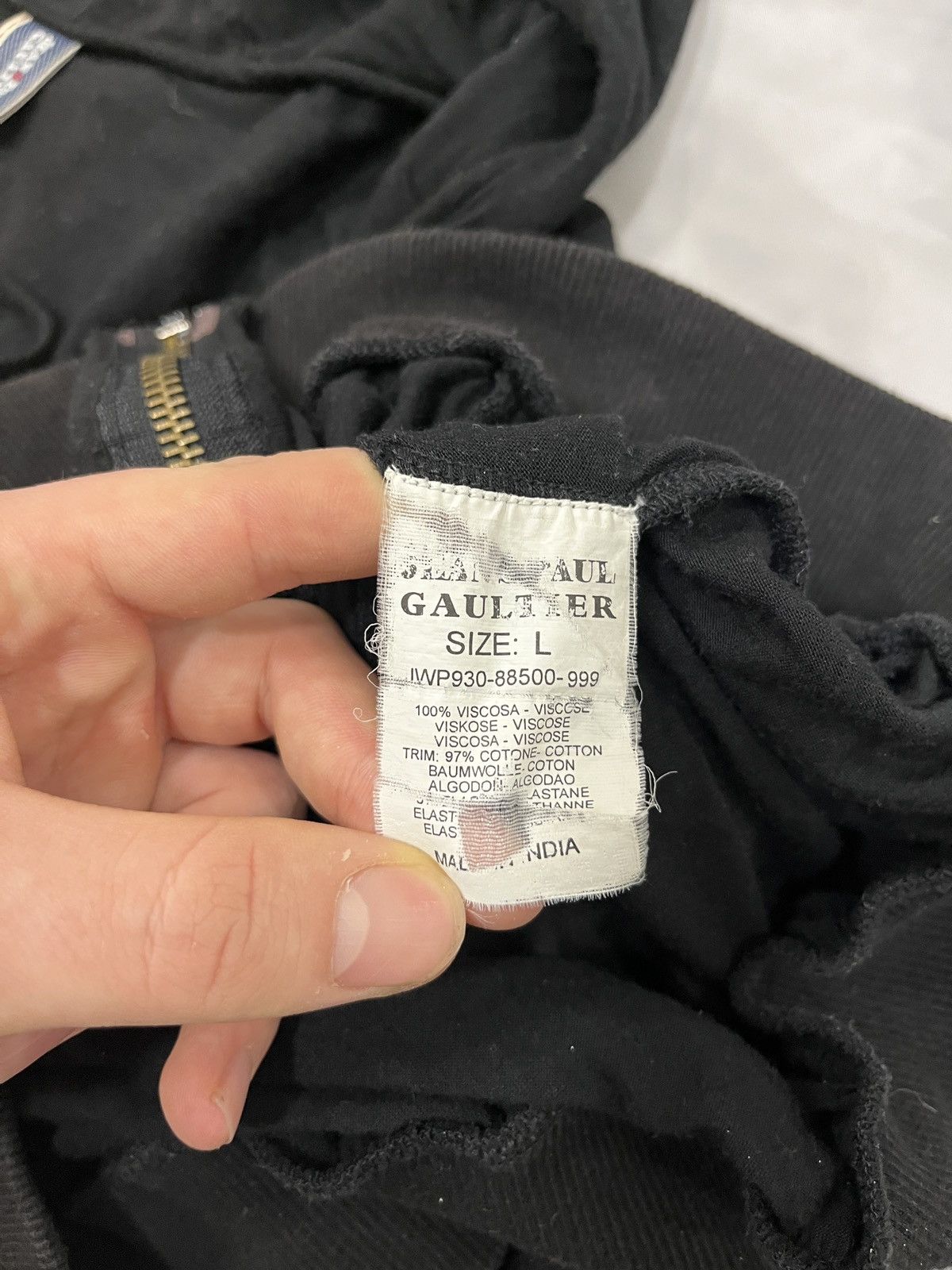 Jean Paul Gaultier Jean Paul Gaultier Textured Lace Structure Zip Hoodie Size L / US 10 / IT 46 - 7 Thumbnail