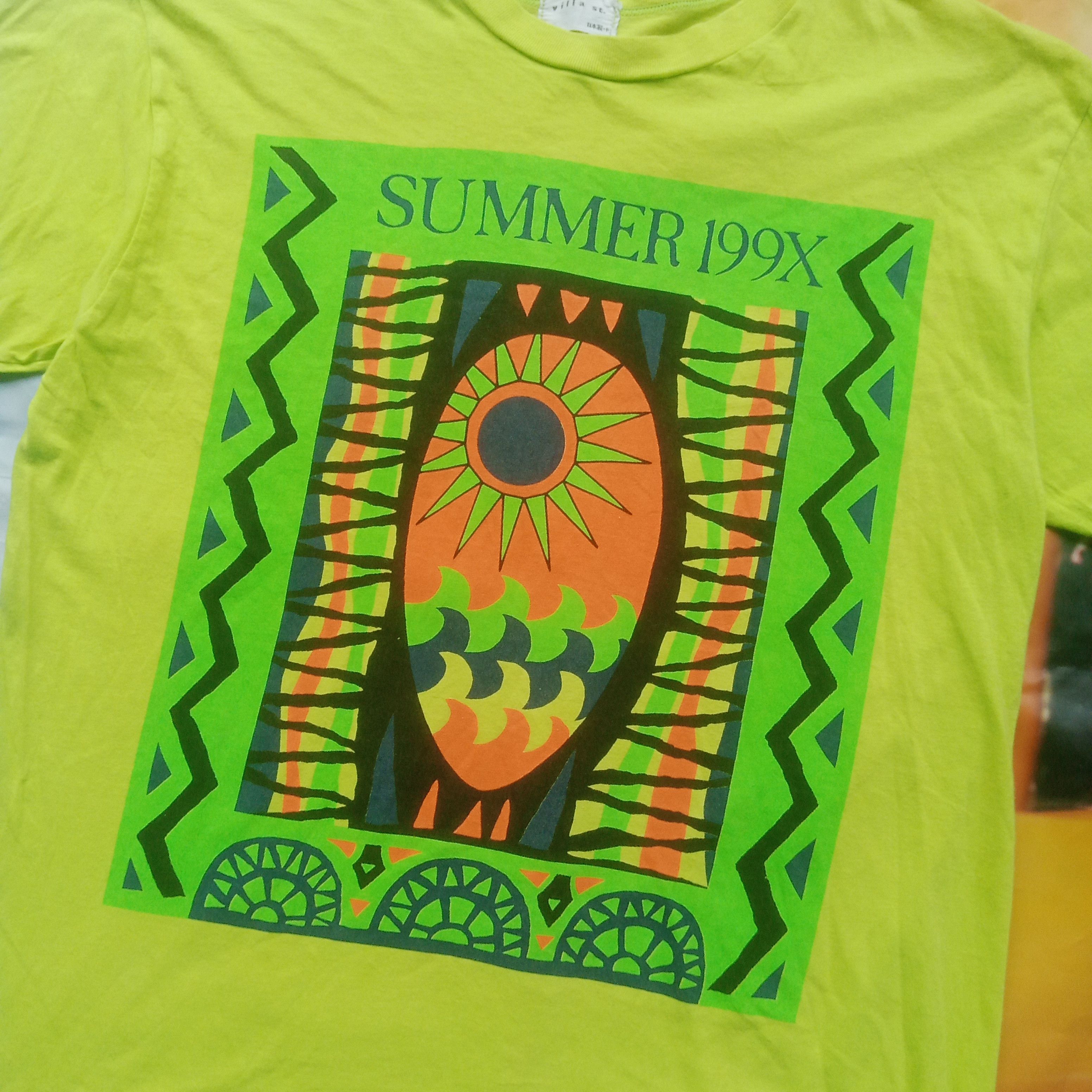 Vintage Vintage 90s single stitch SUMMER 199X Size US L / EU 52-54 / 3 - 2 Thumbnail