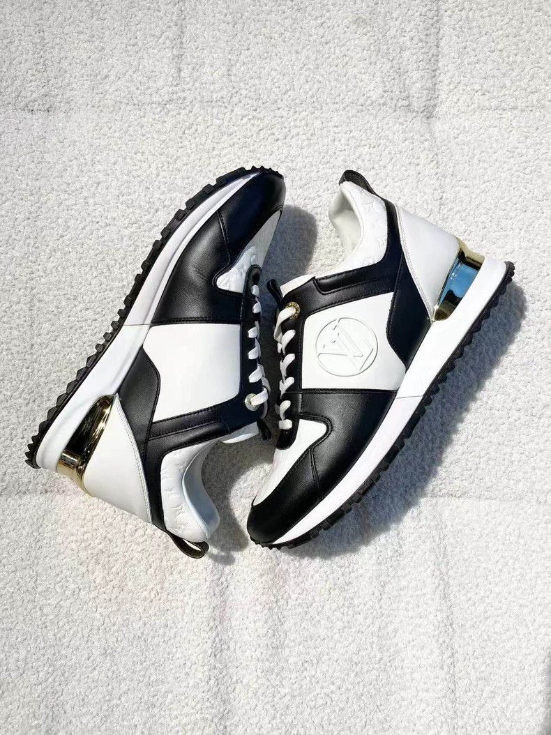 Louis Vuitton Louis Vuitton Run Away Black & White Panda Lace-Up Sneaker Size US 8 / IT 38 - 5 Thumbnail