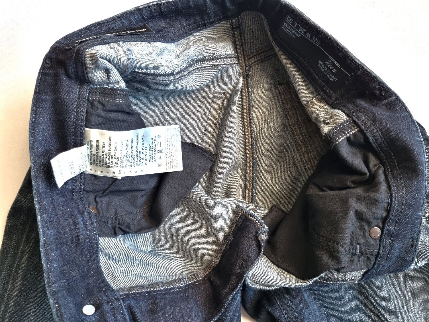 Diesel Diesel Reen 0844T Stretch Jeans 26X32 Size 26" / US 2 / IT 38 - 6 Thumbnail