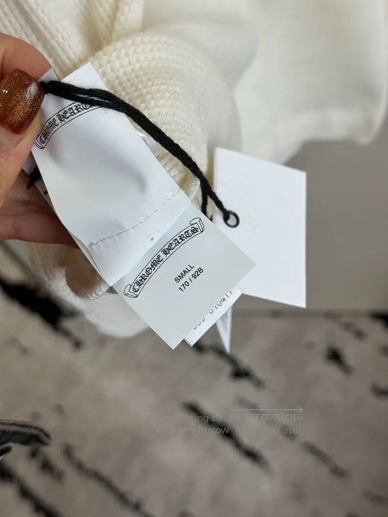Chrome Hearts CHROME HEARTS Size S White beige waffle wool short sleeves Size US S / EU 44-46 / 1 - 5 Thumbnail