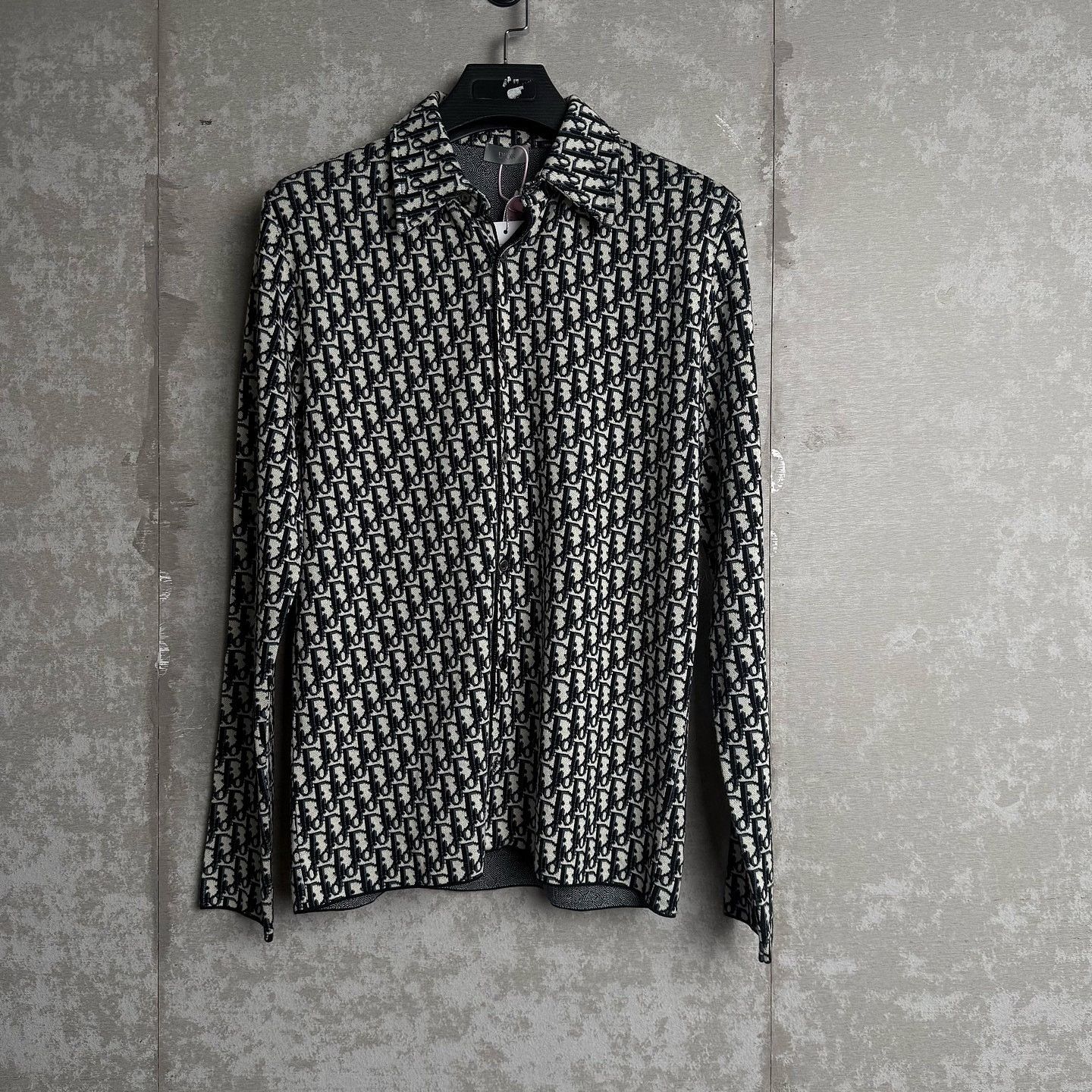 Dior Dior Oblique Pattern Long Sleeve Shirt Size S Size US S / EU 44-46 / 1 - 1 Thumbnail