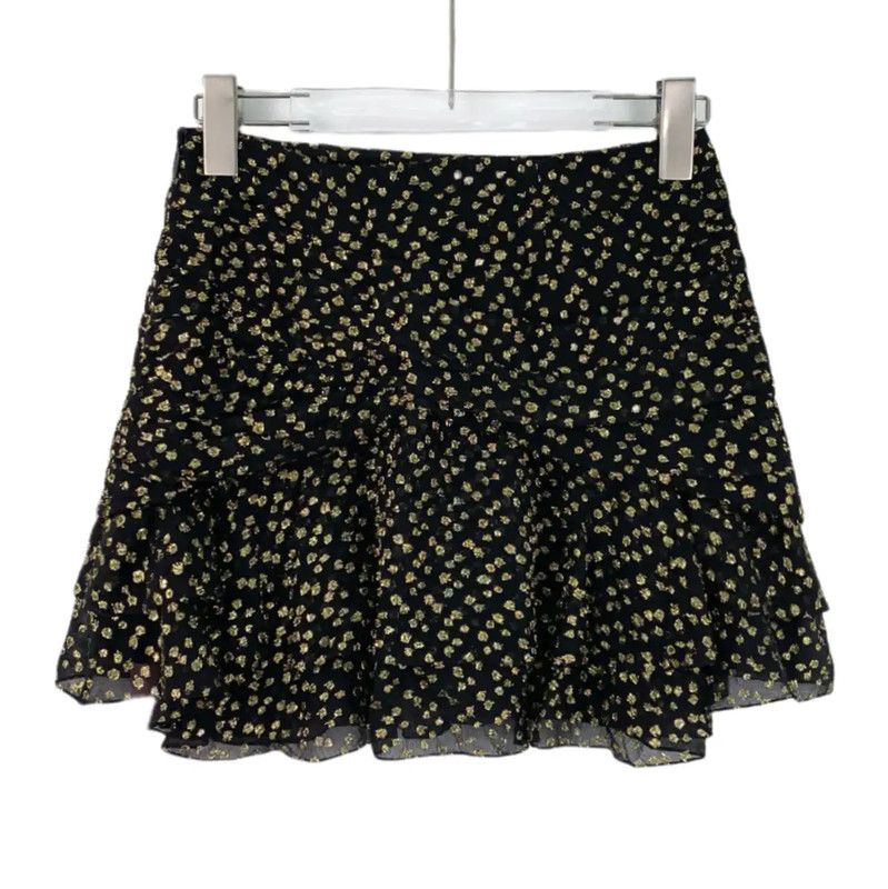 Yves Saint Laurent YSL Black Silk Women’s Skirt XXS Size 0089 Size 22" - 1 Thumbnail
