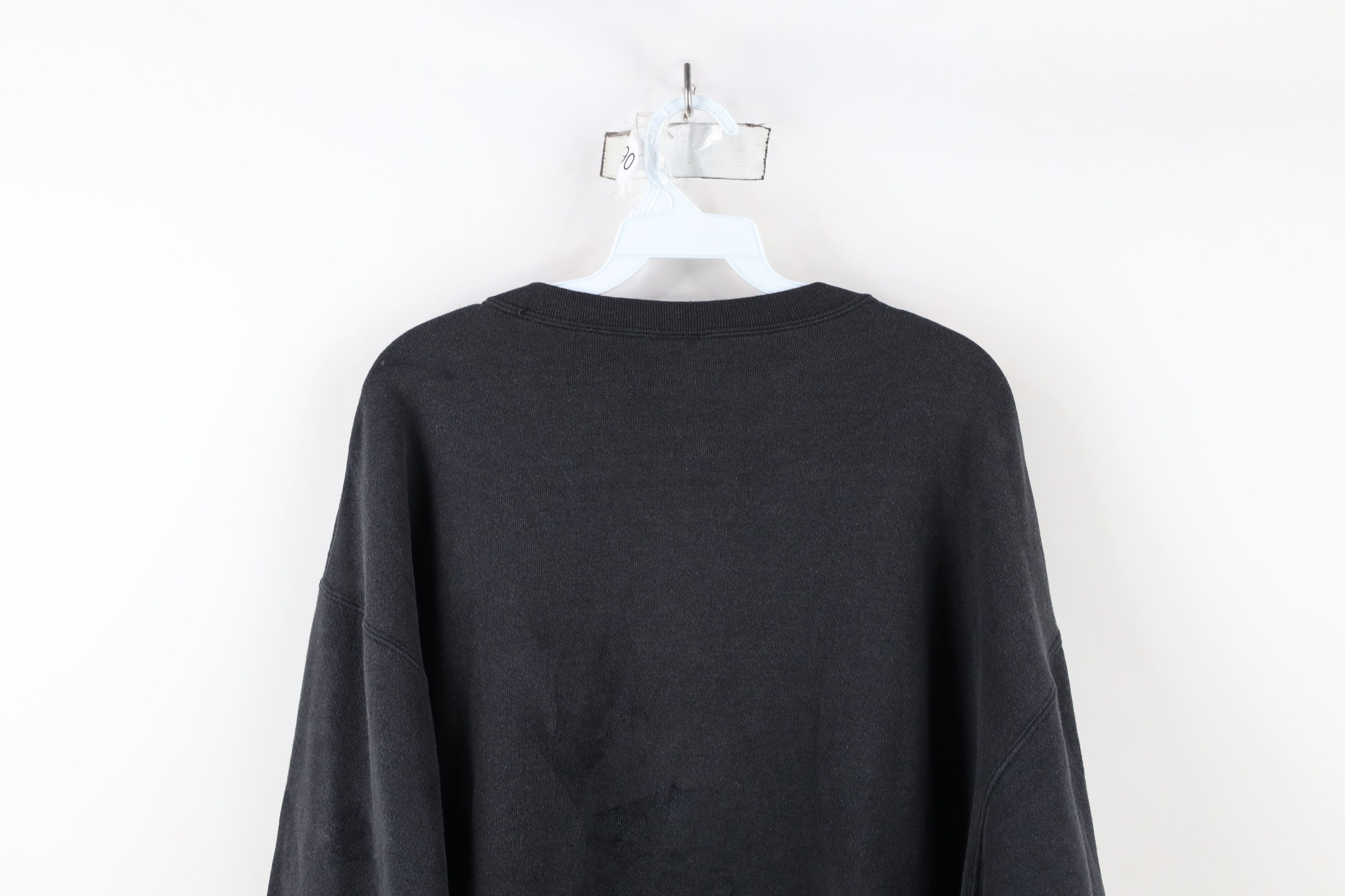 Vintage Vintage 90s Streetwear Blank Crewneck Sweatshirt Black Size US L / EU 52-54 / 3 - 14 Thumbnail