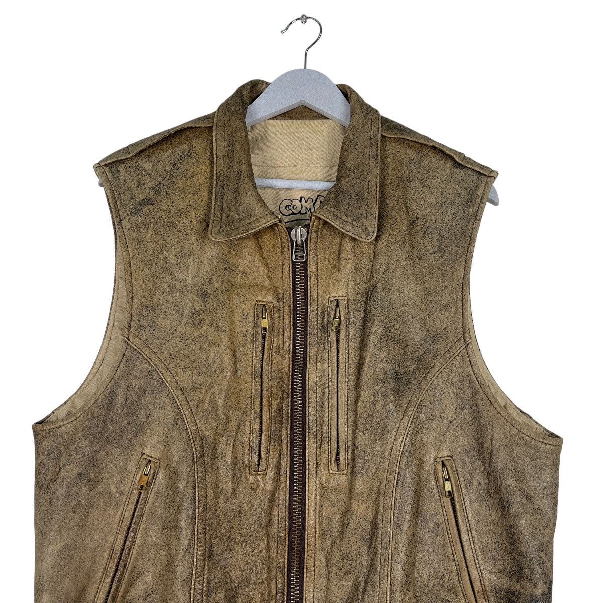 Japanese Brand 🔥 RARE ARCHIVES PLANE COMPANY AIR FORCE LEATHER TANK TOP Size US M / EU 48-50 / 2 - 7 Thumbnail