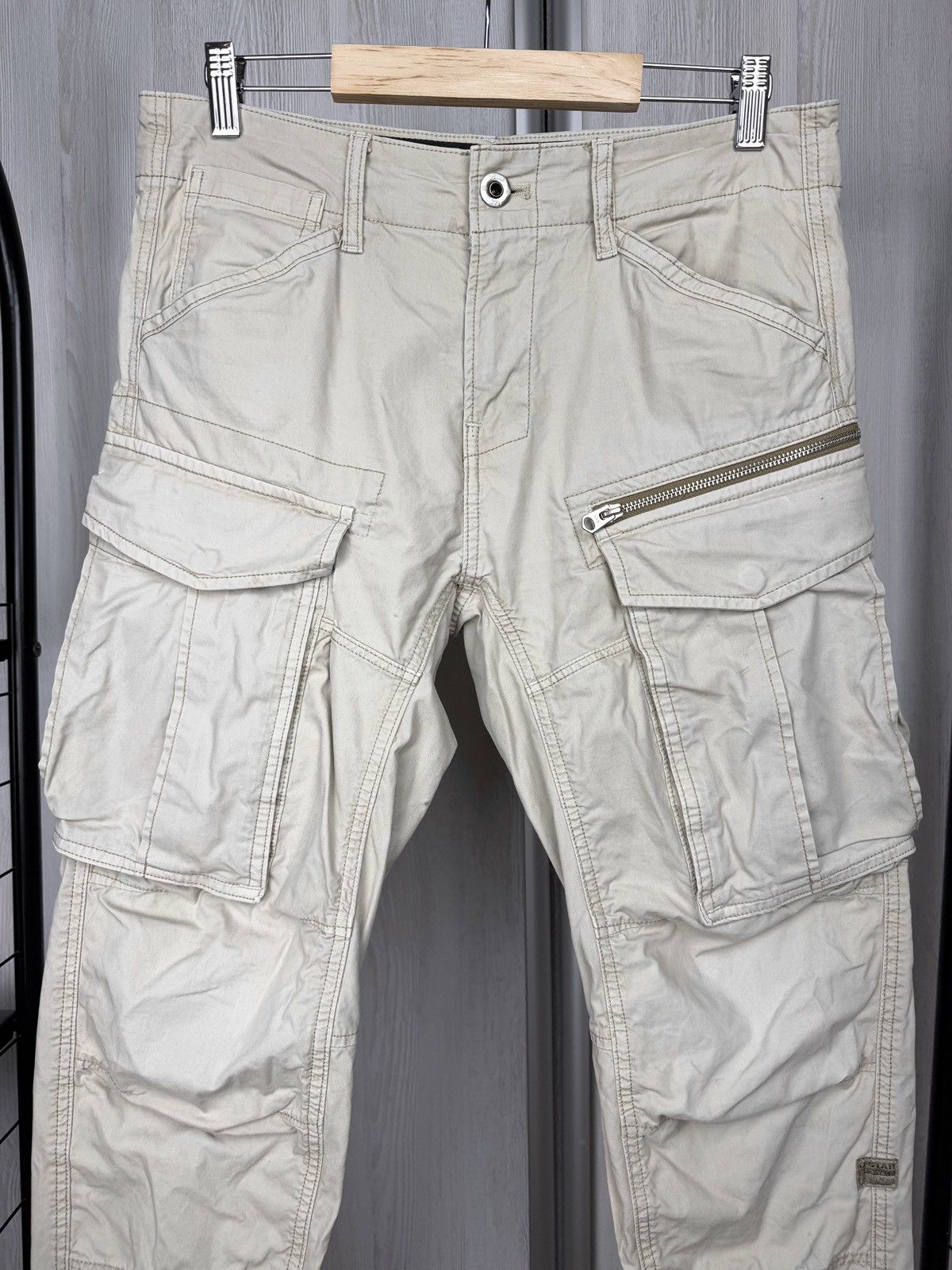 G-Star G-Star Raw Rovic Zip 3D Regular Tapered Cargo utility pants Size US 29 - 3 Thumbnail