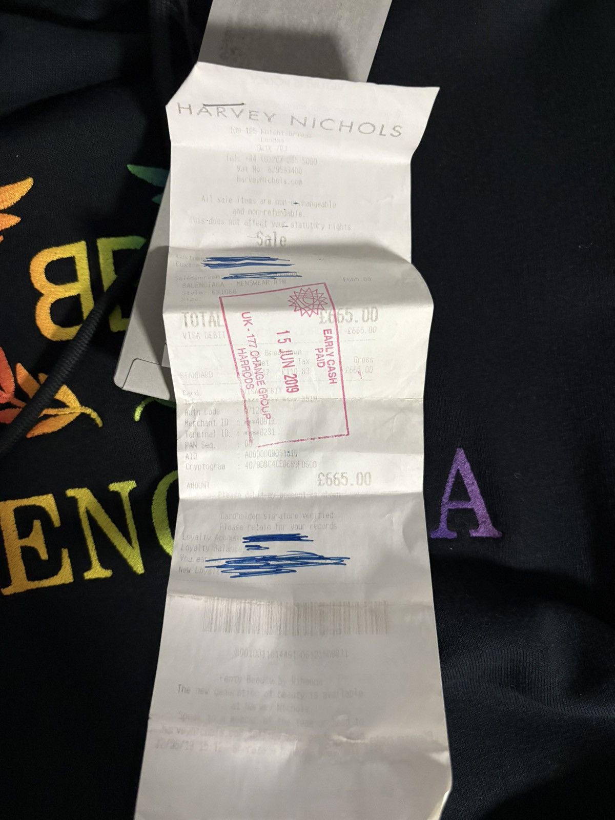 Balenciaga Balenciaga Rainbow Logo Hoodie Size US S / EU 44-46 / 1 - 11 Thumbnail