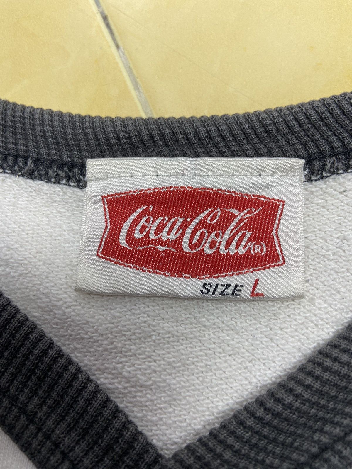 Coca Cola COCA-COLA 1994 VINTAGE BLACK WHITE SWEATSHIRT Size US L / EU 52-54 / 3 - 12 Thumbnail
