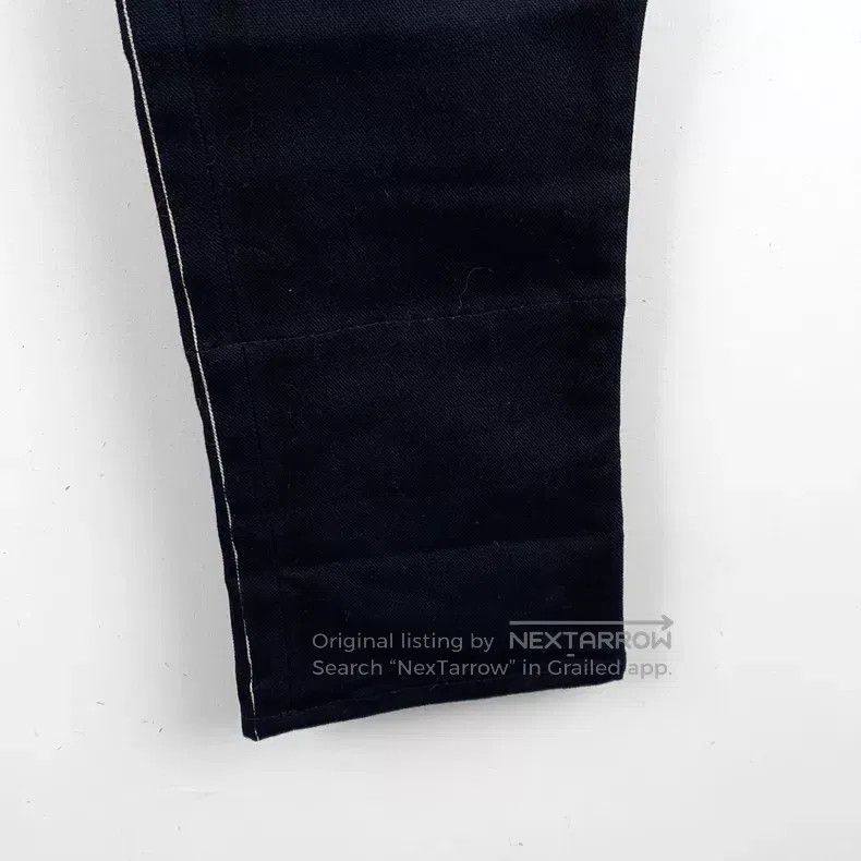 Prada Prada Black graffiti printed cotton casual denim trousers Size 24" / US 00 / IT 34 - 4 Thumbnail