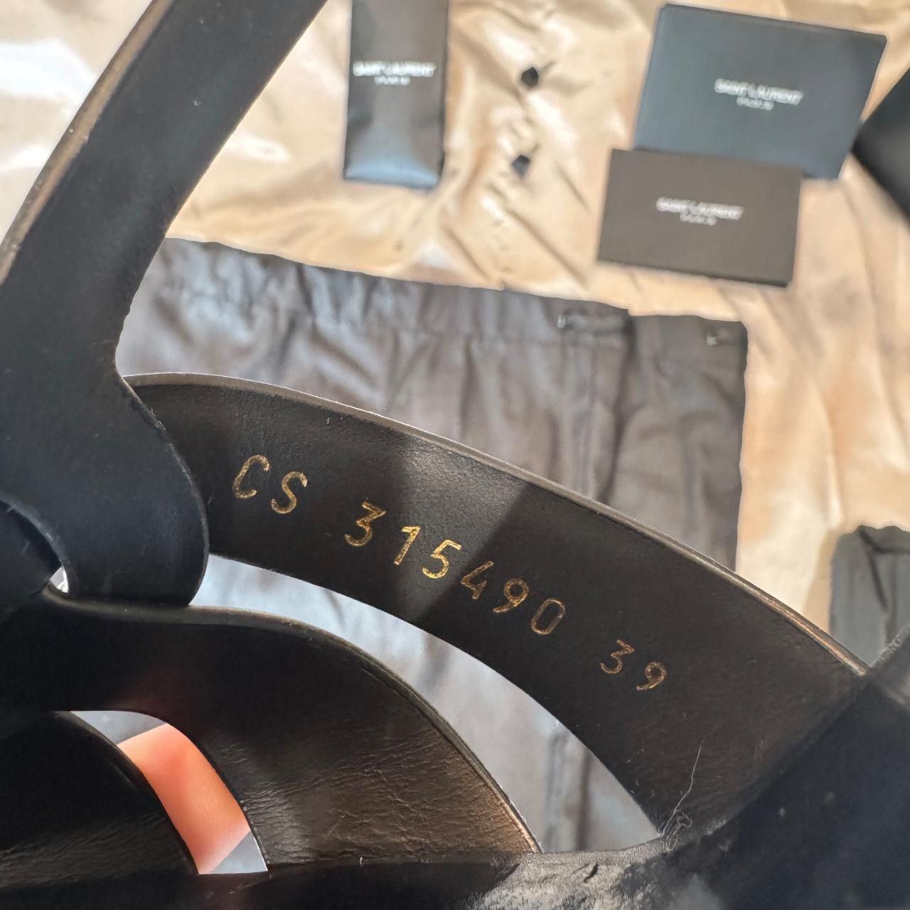 Saint Laurent Paris Yves Saint Laurent Black Tribute Heels Size US 9 / IT 39 - 8 Thumbnail