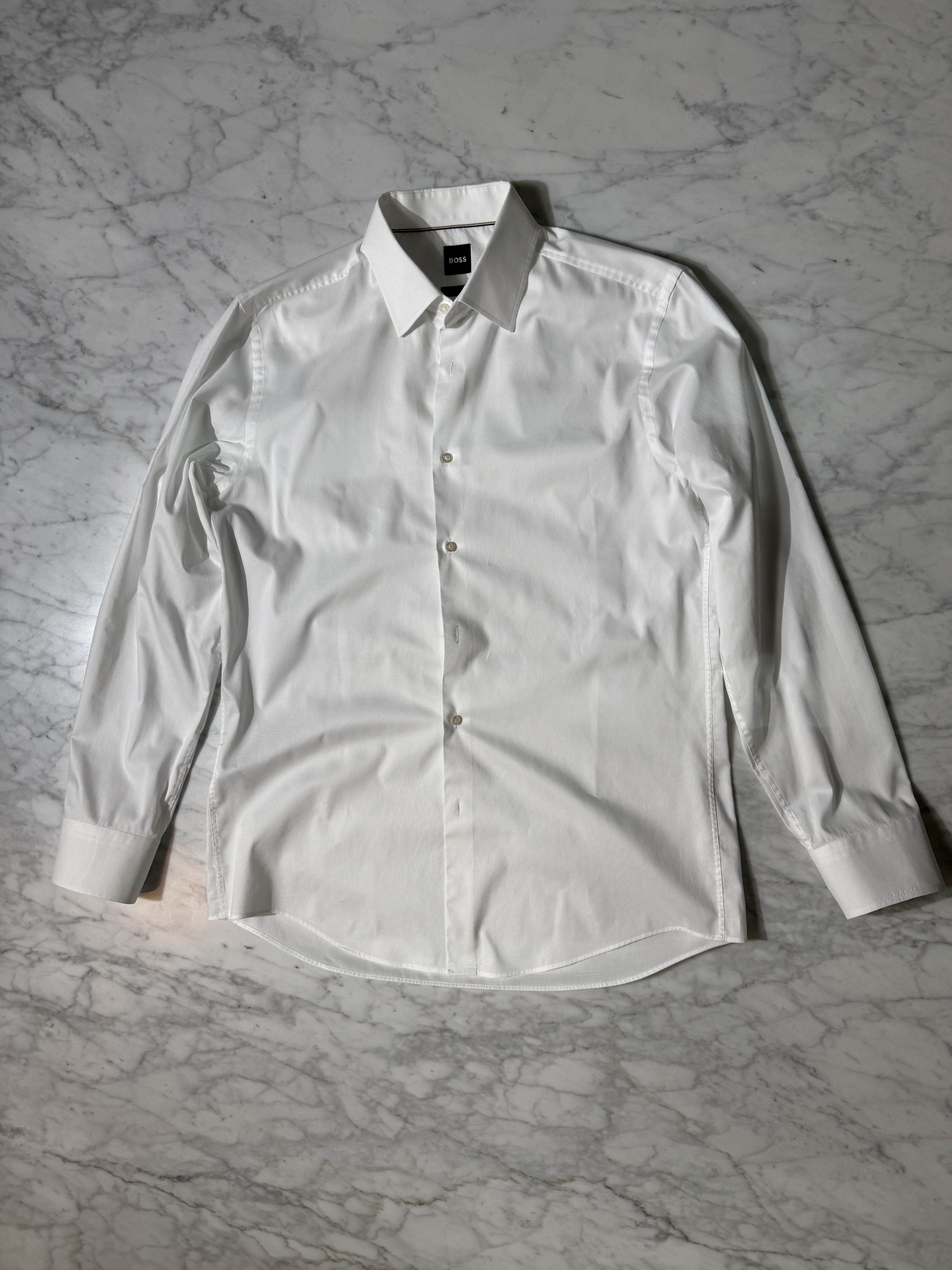 Hugo Boss Easy-iron slim-fit shirt in cotton poplin Size US M / EU 48-50 / 2 - 1 Thumbnail