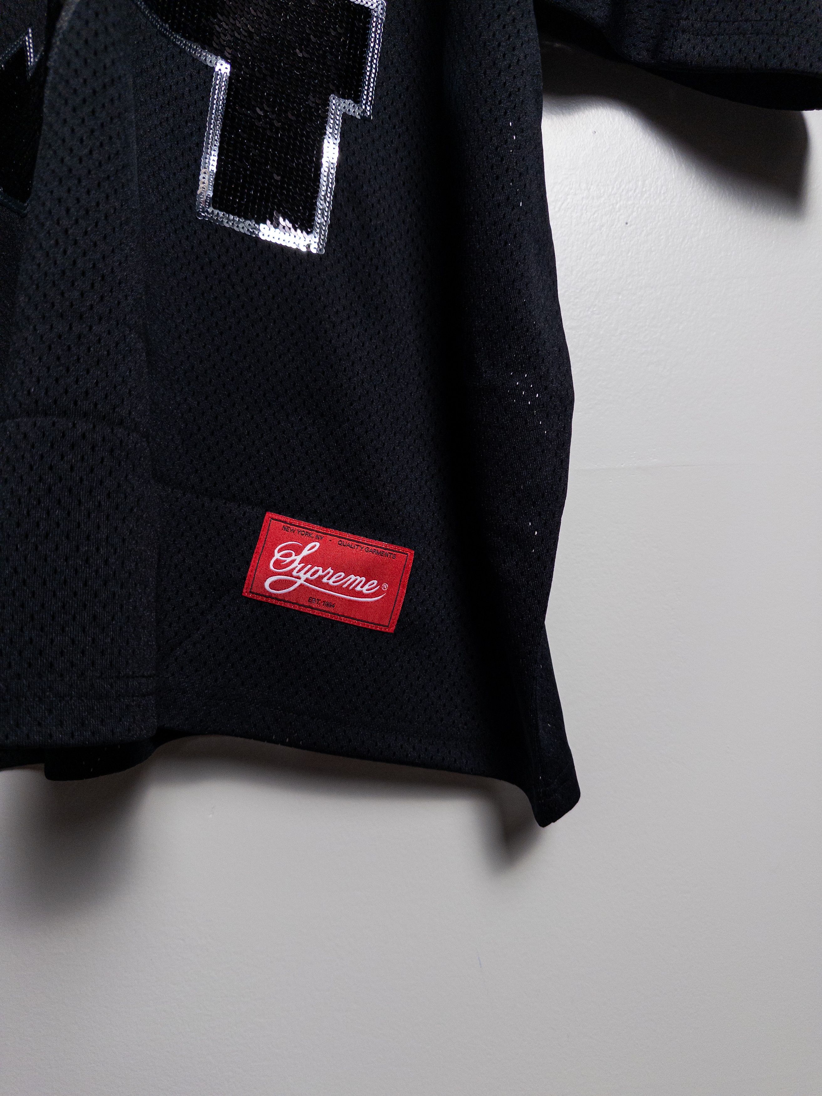 Supreme SEQUIN FOOTBALL JERSEY Size US L / EU 52-54 / 3 - 6 Thumbnail