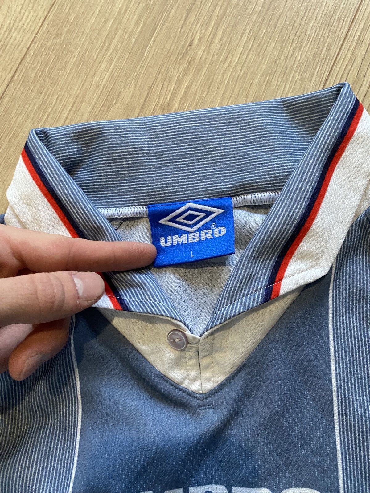 David Beckham × Umbro × Vintage Backham 7 England football 1996 Size US L / EU 52-54 / 3 - 4 Thumbnail